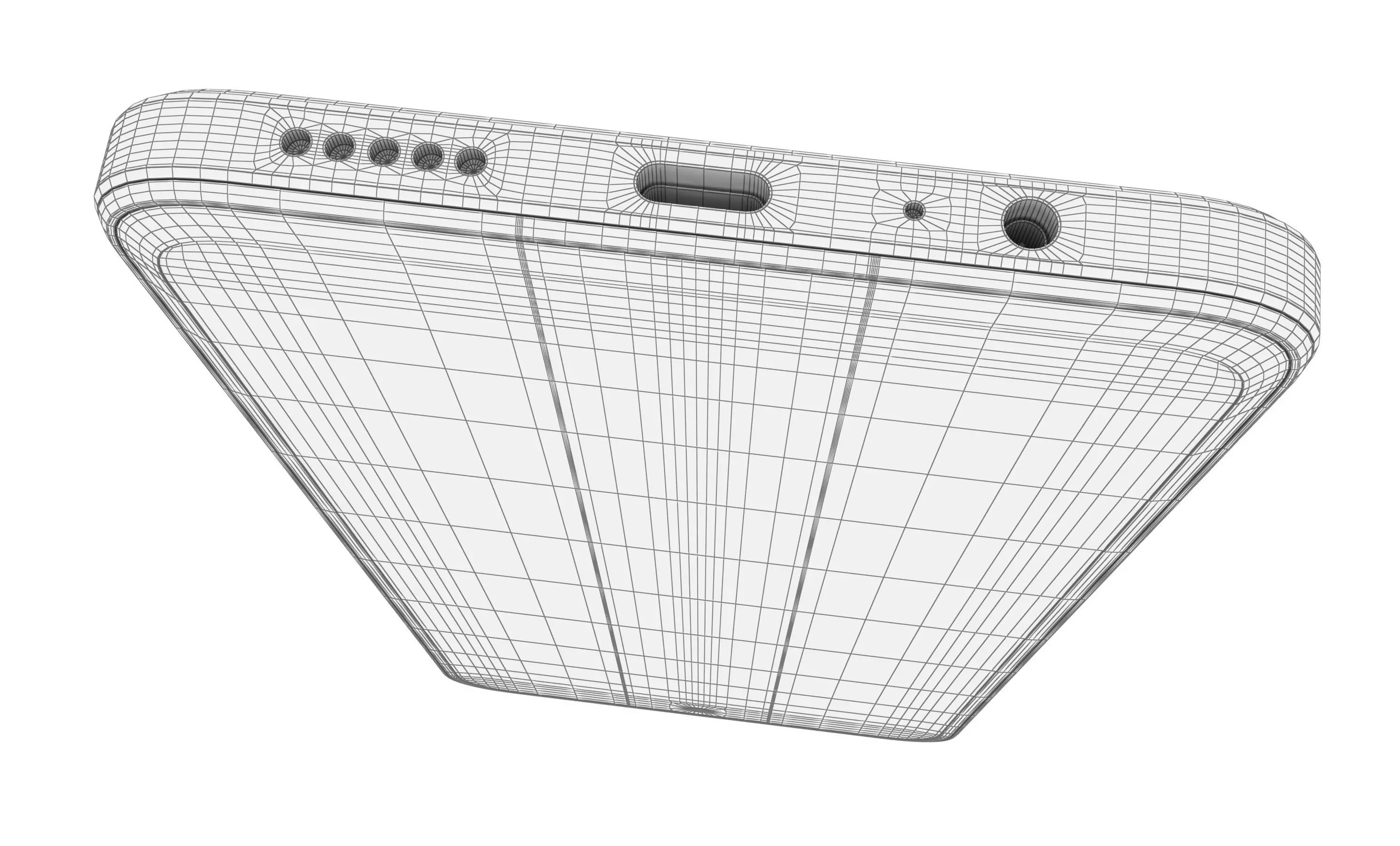 Honor X7B 5G Black High Poly 3D model_15