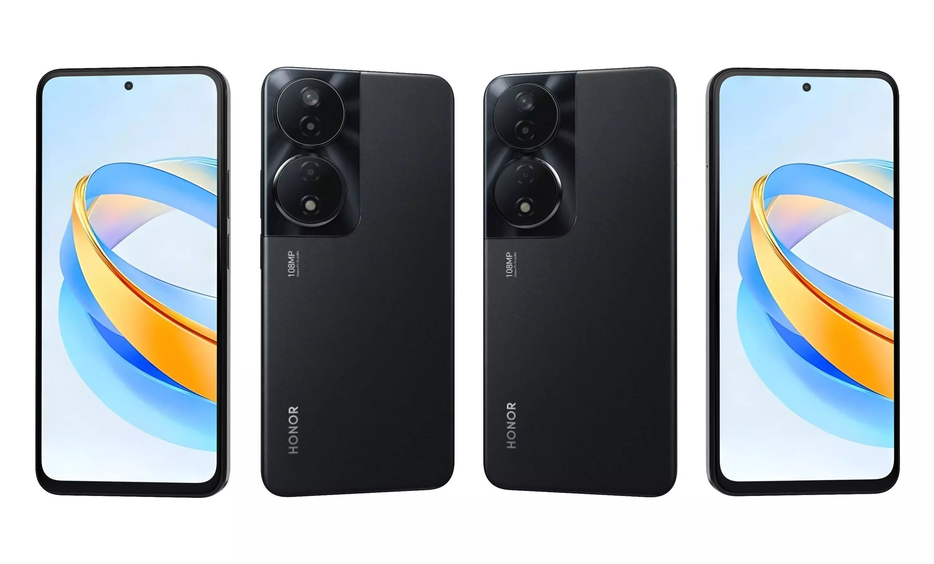 Honor X7B 5G Black High Poly 3D model_27