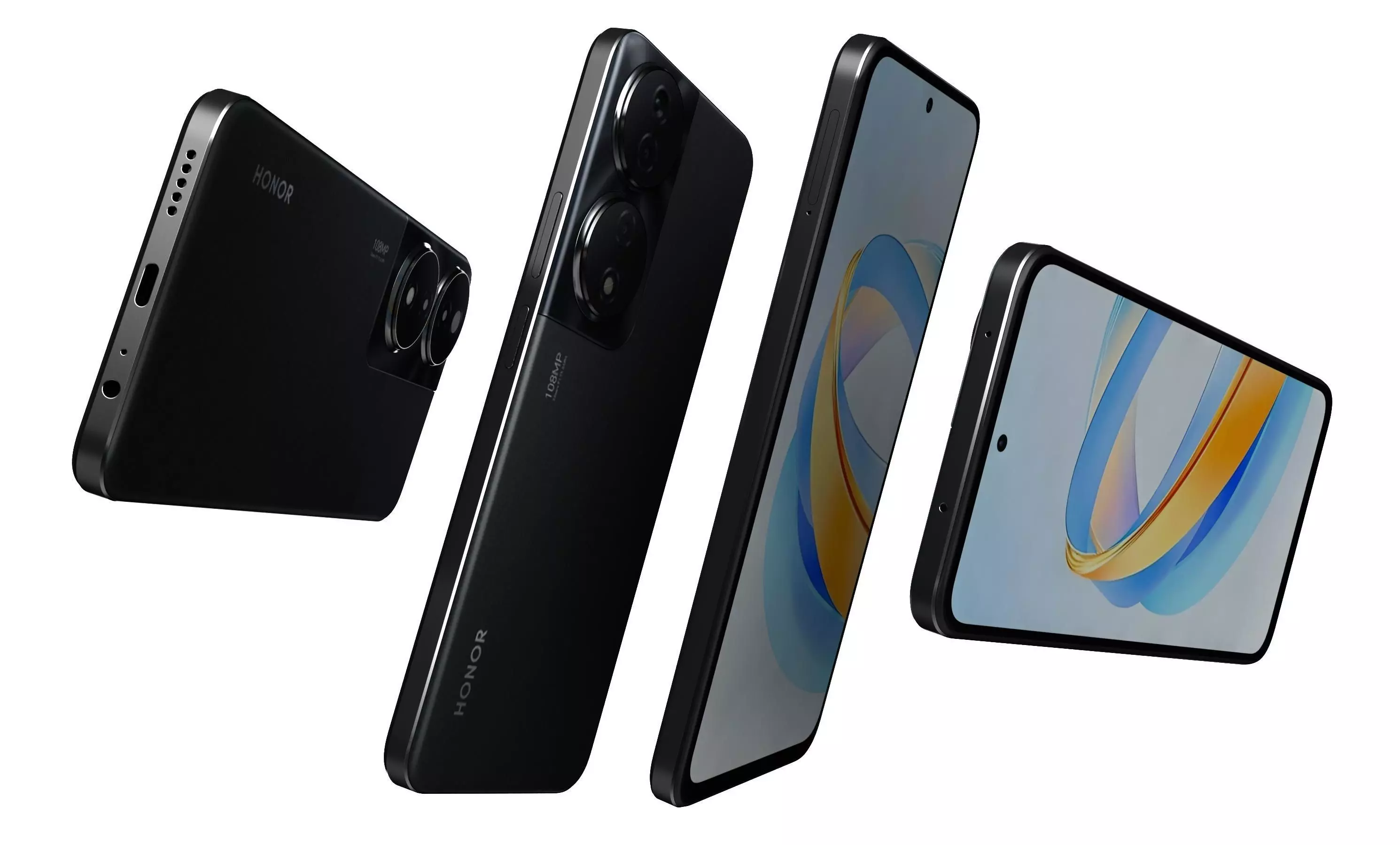 Honor X7B 5G Black High Poly 3D model_5