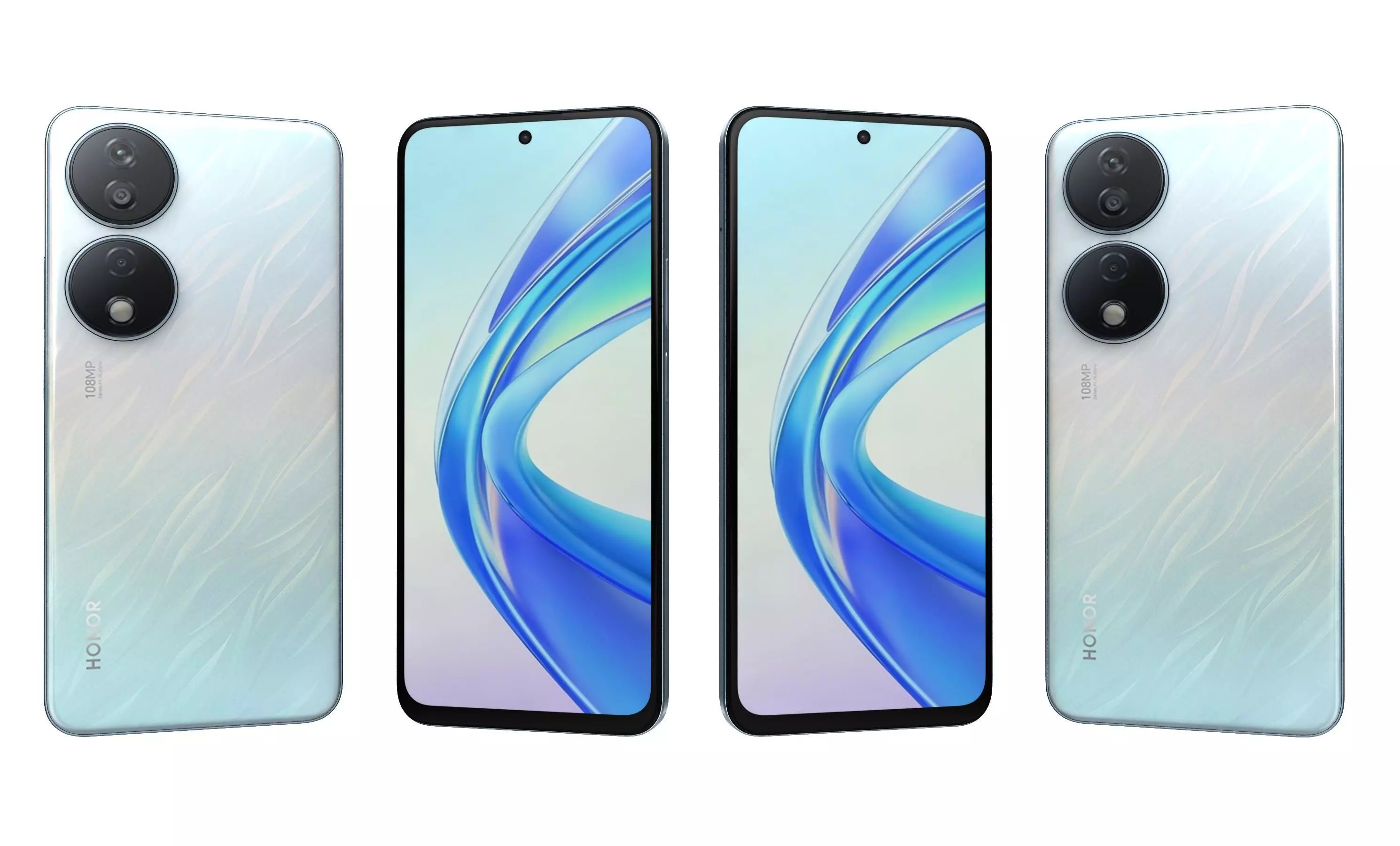 Honor X7b All Colors High Poly  3D model_20