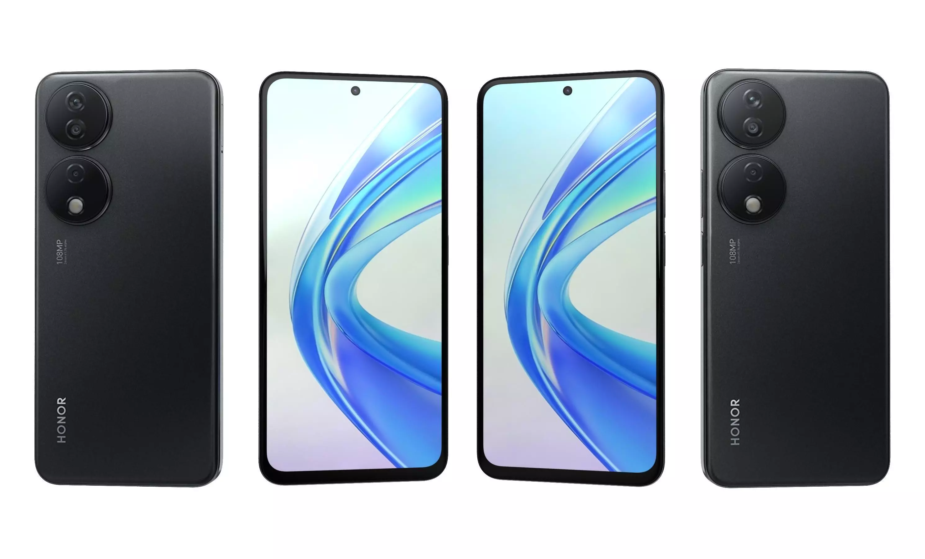 Honor X7b All Colors High Poly  3D model_8