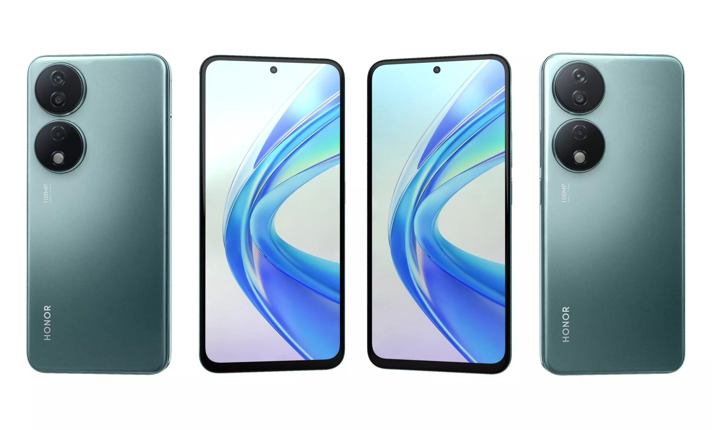 Honor X7b All Colors High Poly  3D model_34