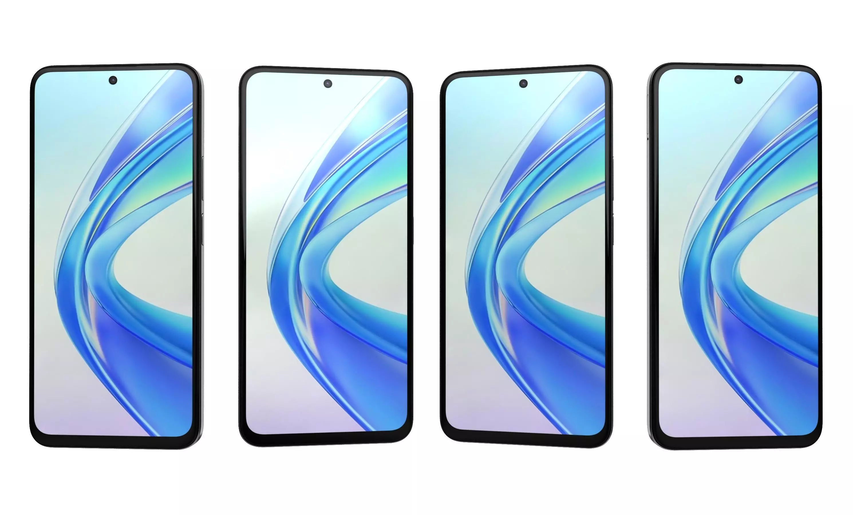 Honor X7b All Colors High Poly  3D model_13