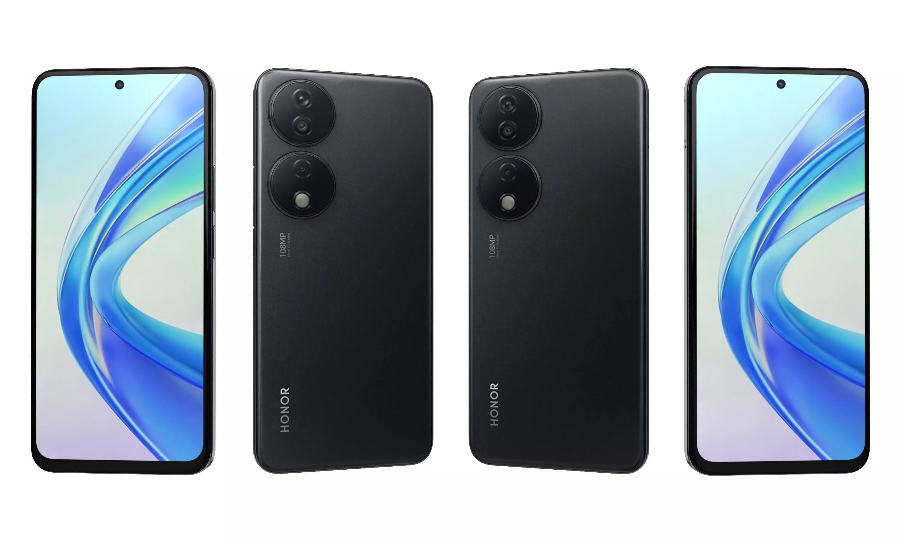 Honor X7b All Colors High Poly  3D model_4