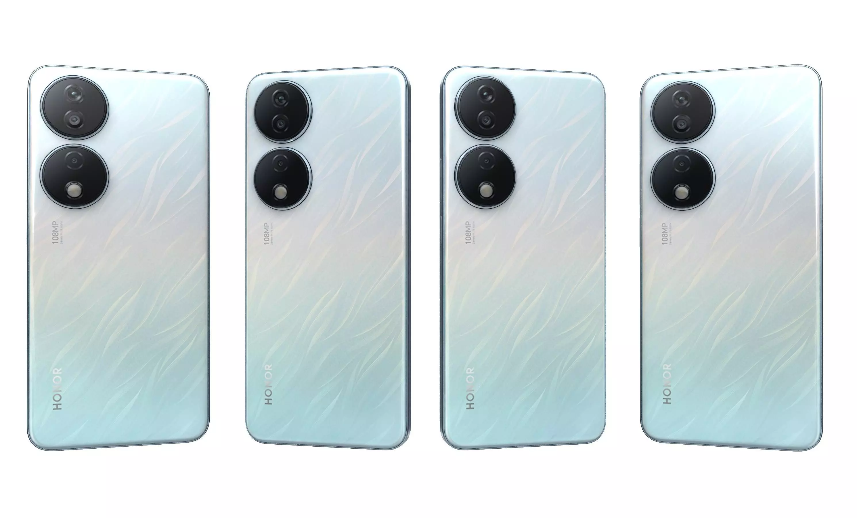 Honor X7b Blue High Poly 3D model_25