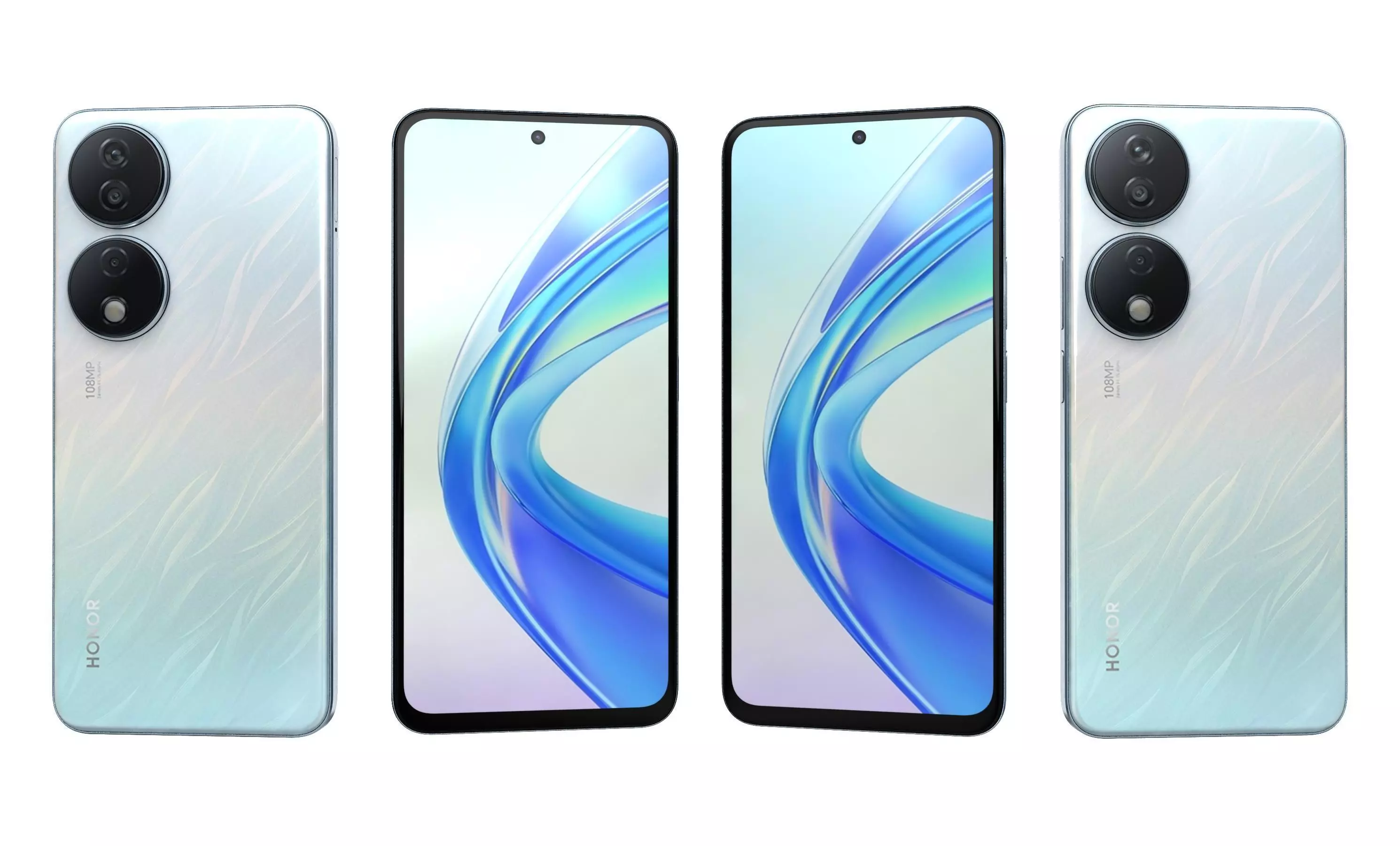 Honor X7b Blue High Poly 3D model_27