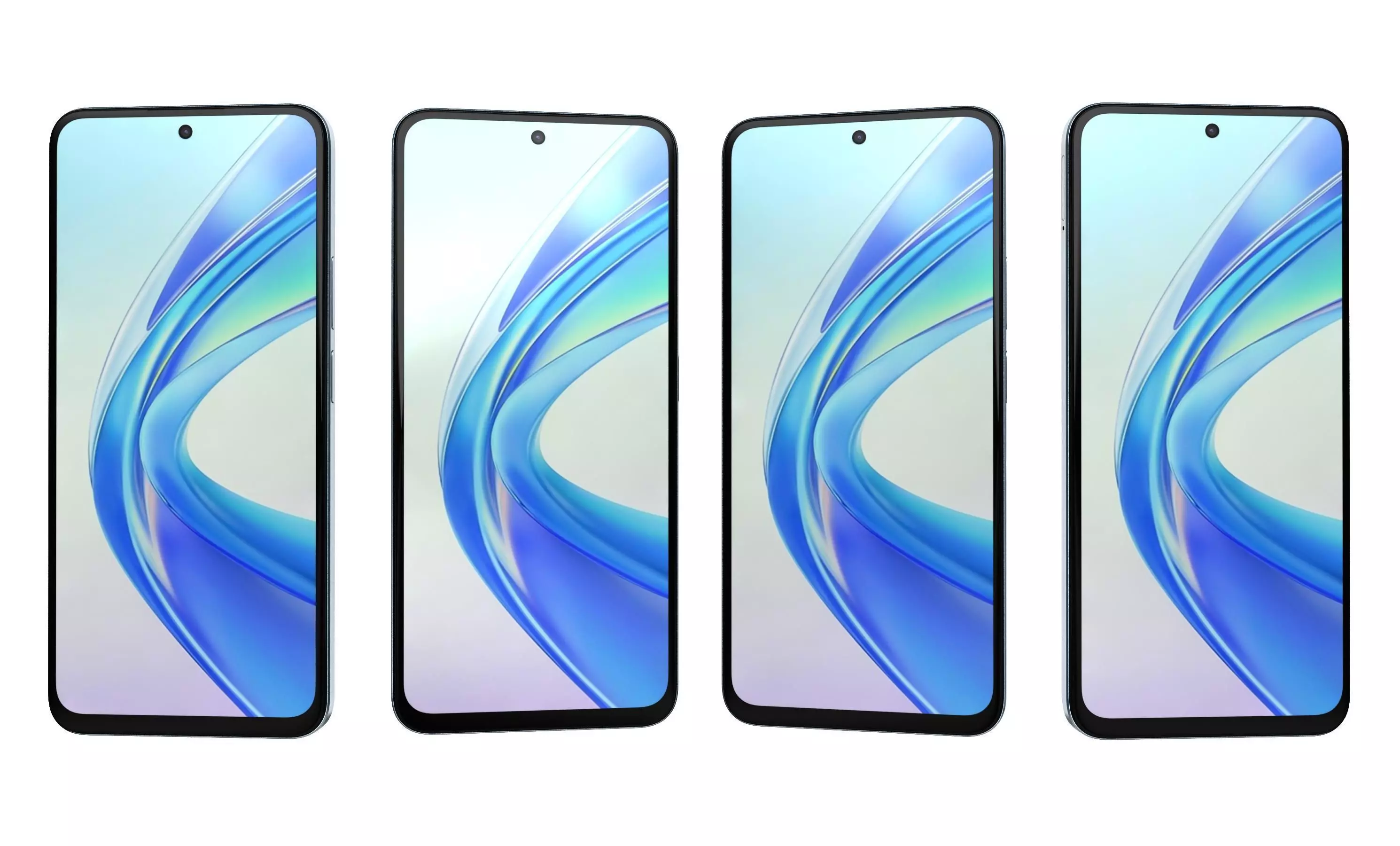 Honor X7b Blue High Poly 3D model_29