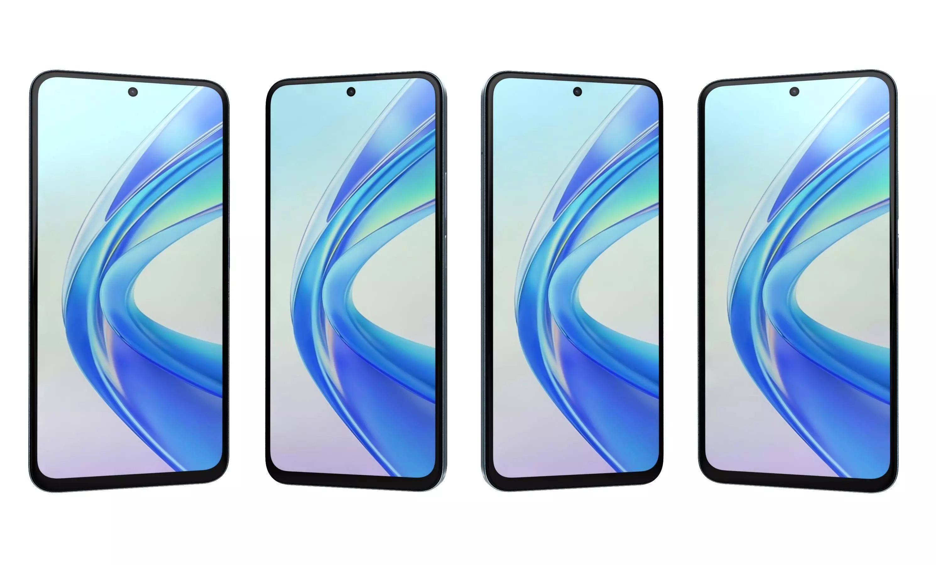 Honor X7b Blue High Poly 3D model_26