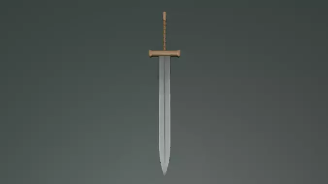 Classic Longsword - Low Poly Stylized