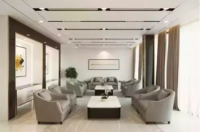 Office Room Interior Model 3D model Office Room Interior Model 3D model