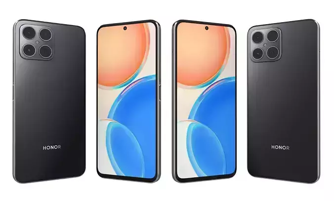 Honor X8 Black High Poly