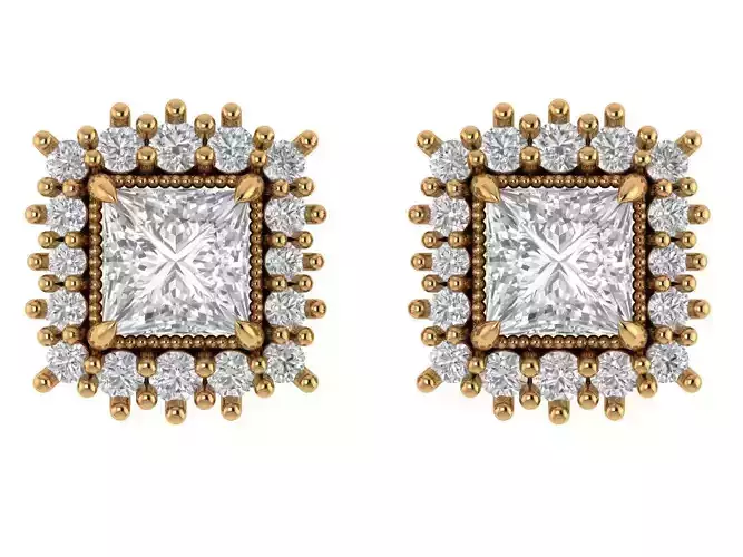 Princess Elegant Earing 3D print model