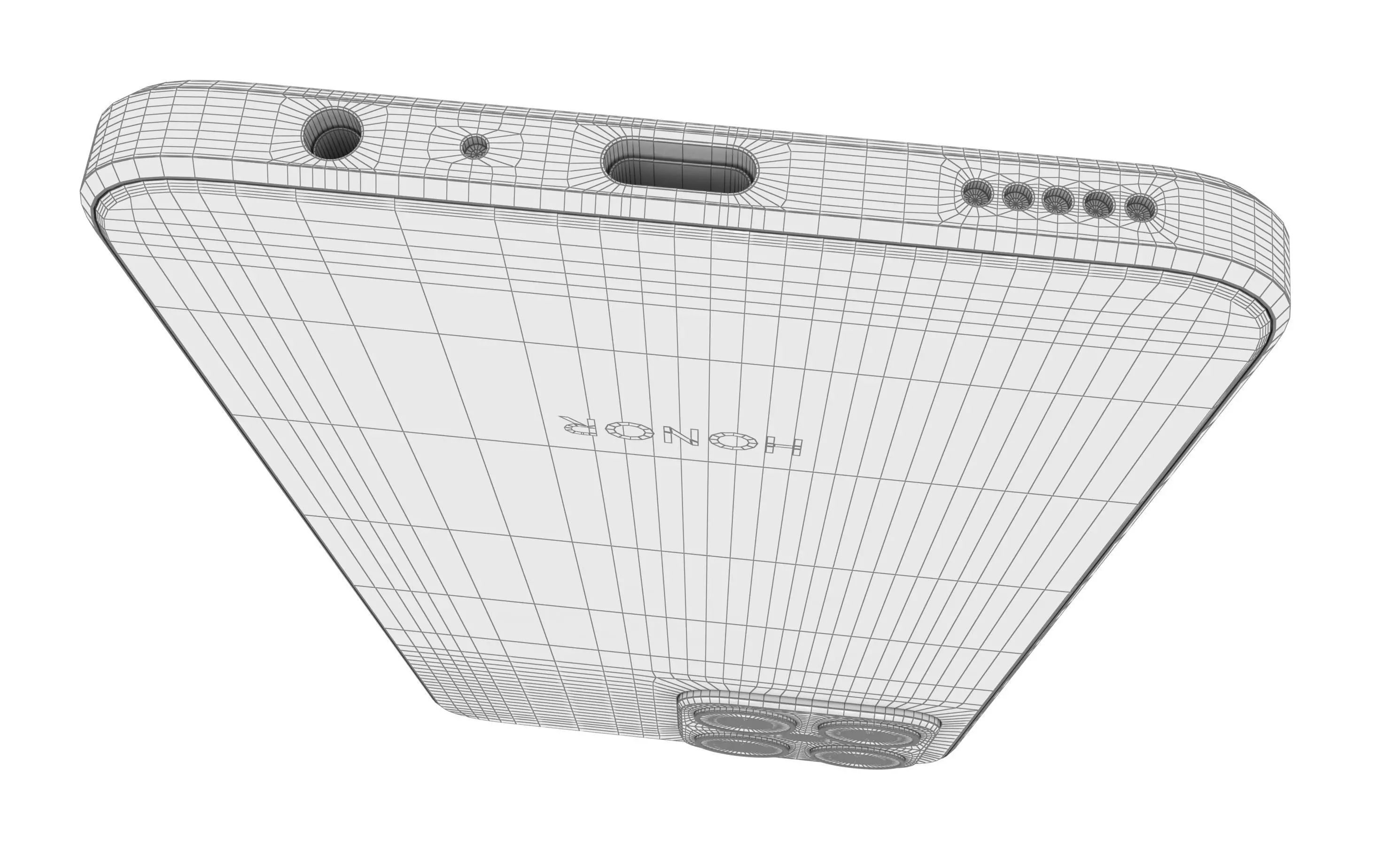 Honor X8 White High Poly 3D model_20