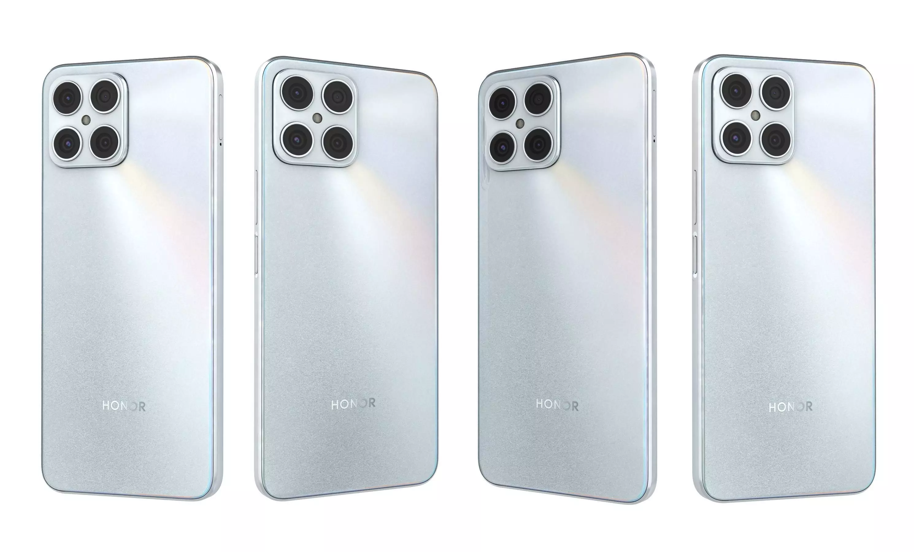 Honor X8 White High Poly 3D model_19