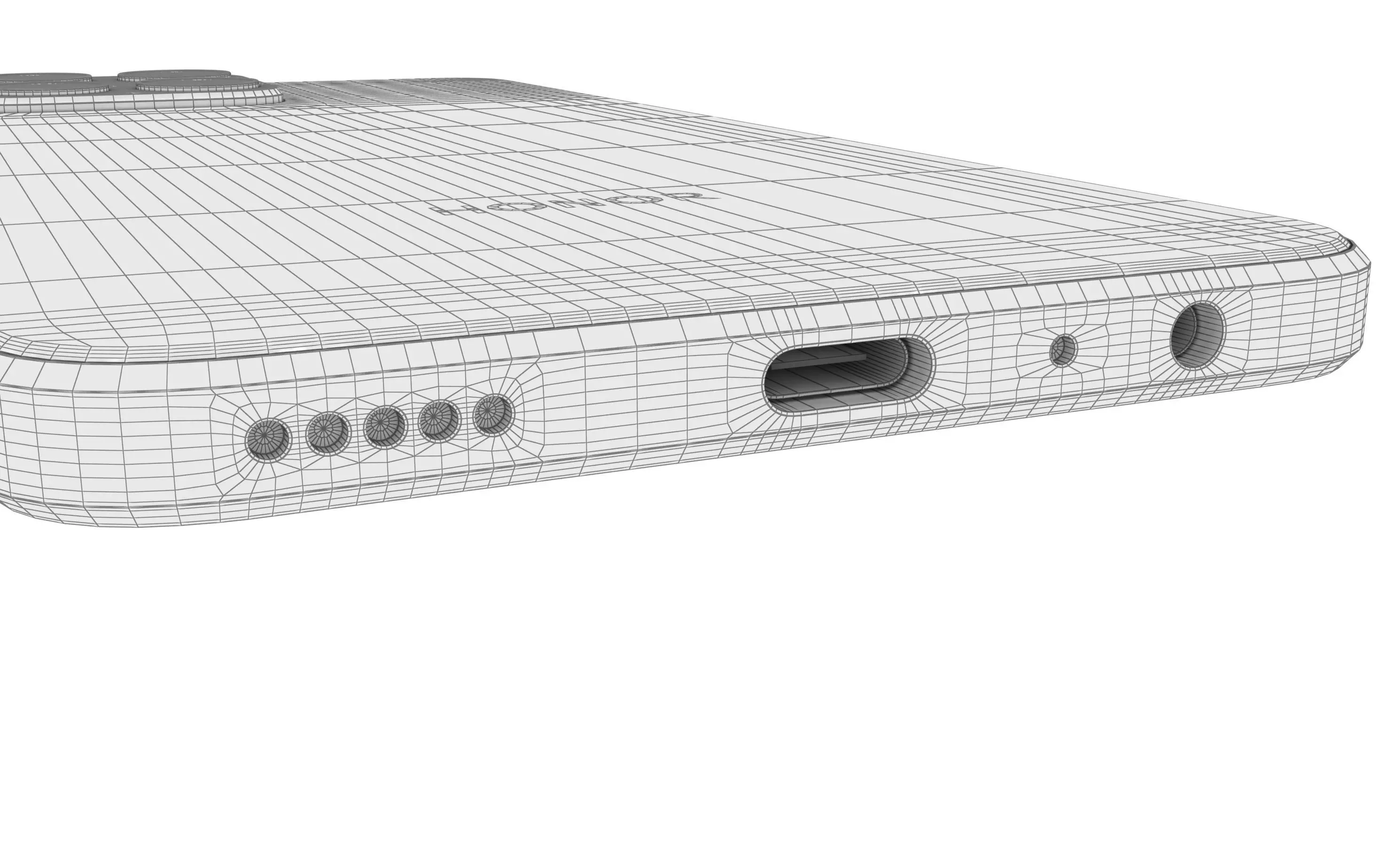 Honor X8 White High Poly 3D model_27