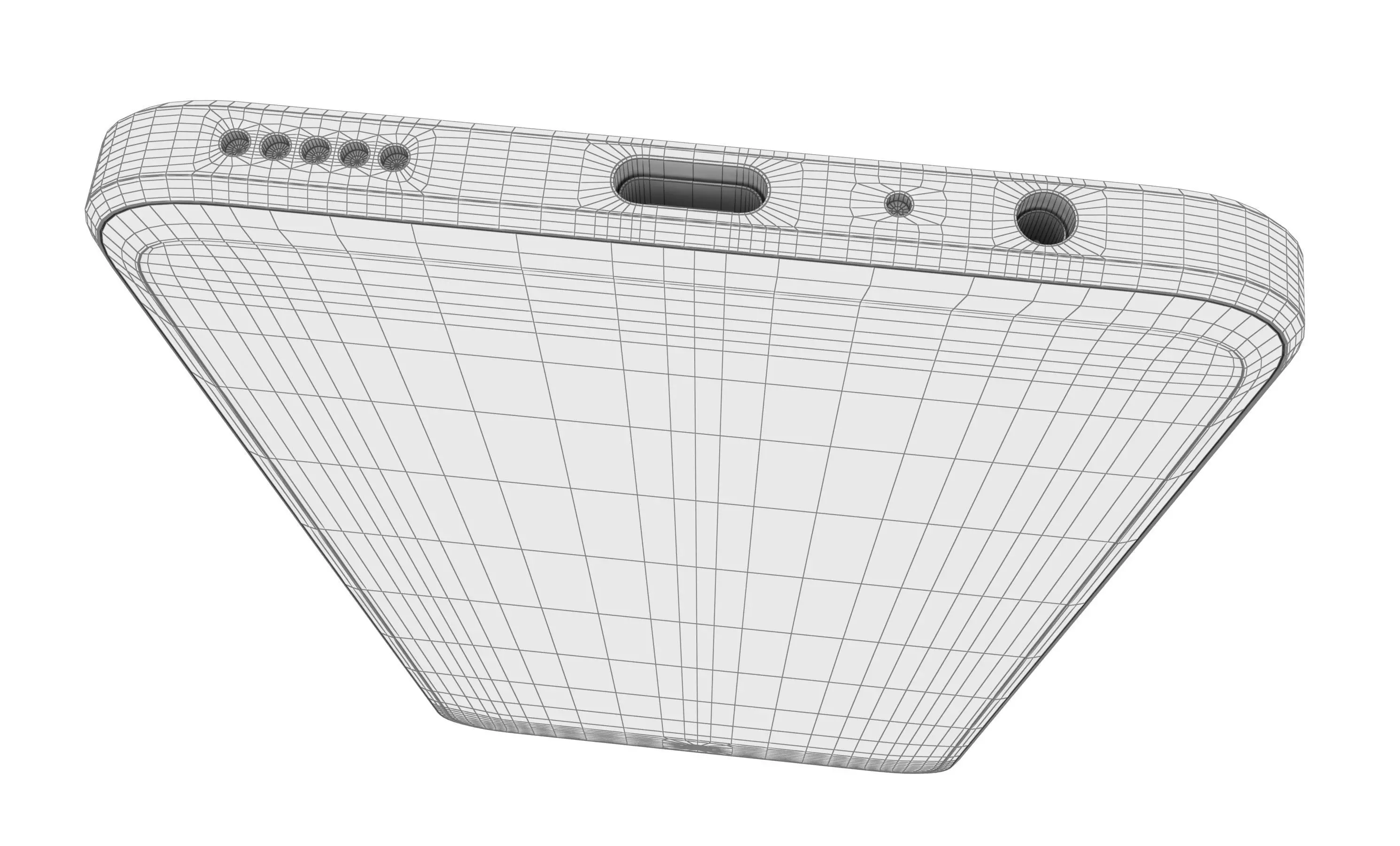 Honor X8 White High Poly 3D model_18