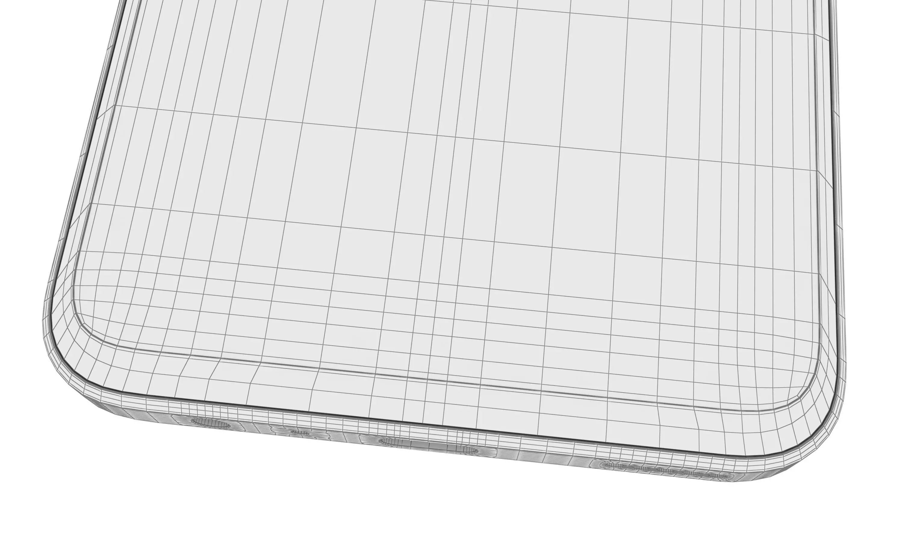 Honor X8 White High Poly 3D model_21