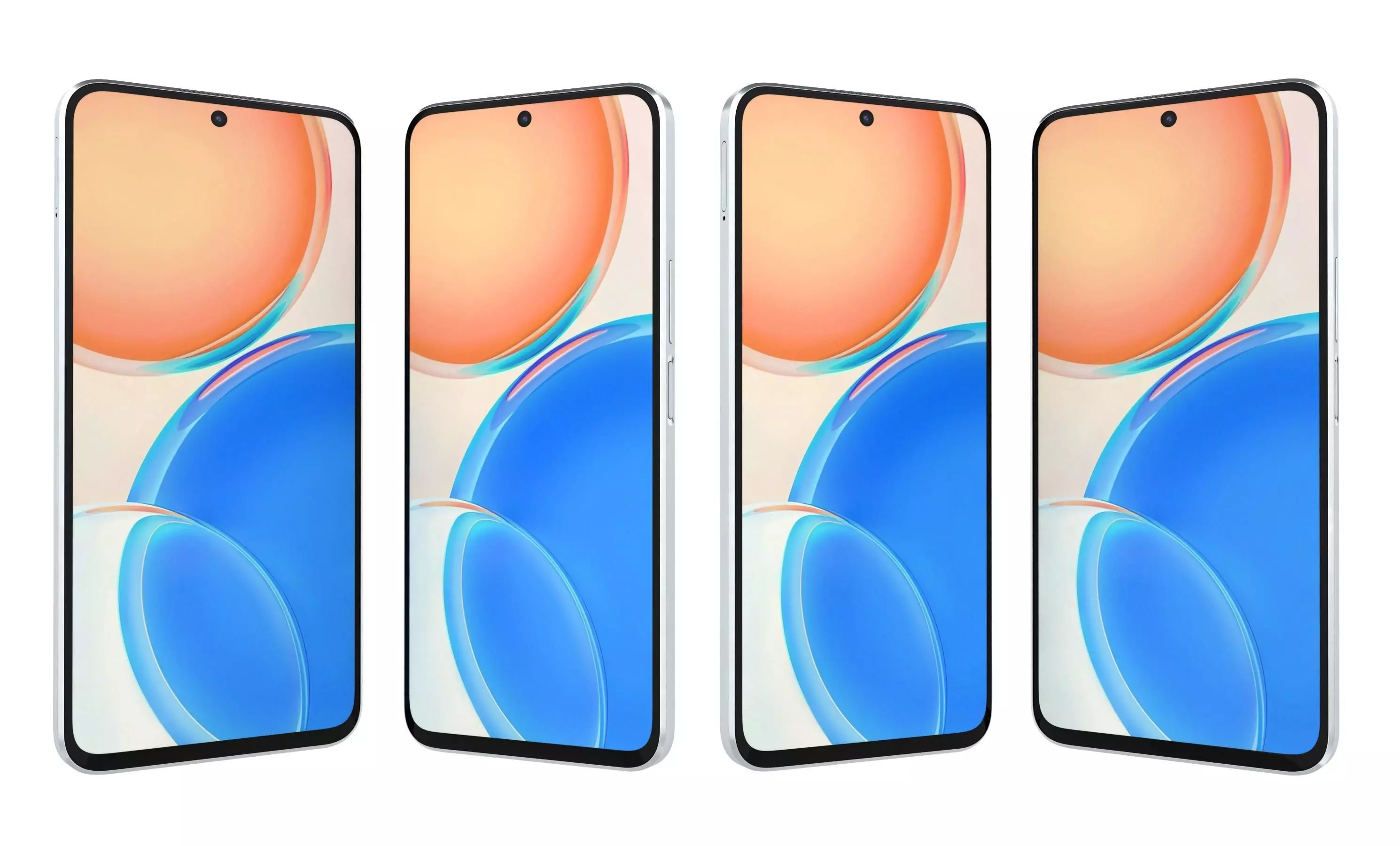 Honor X8 White High Poly 3D model_10