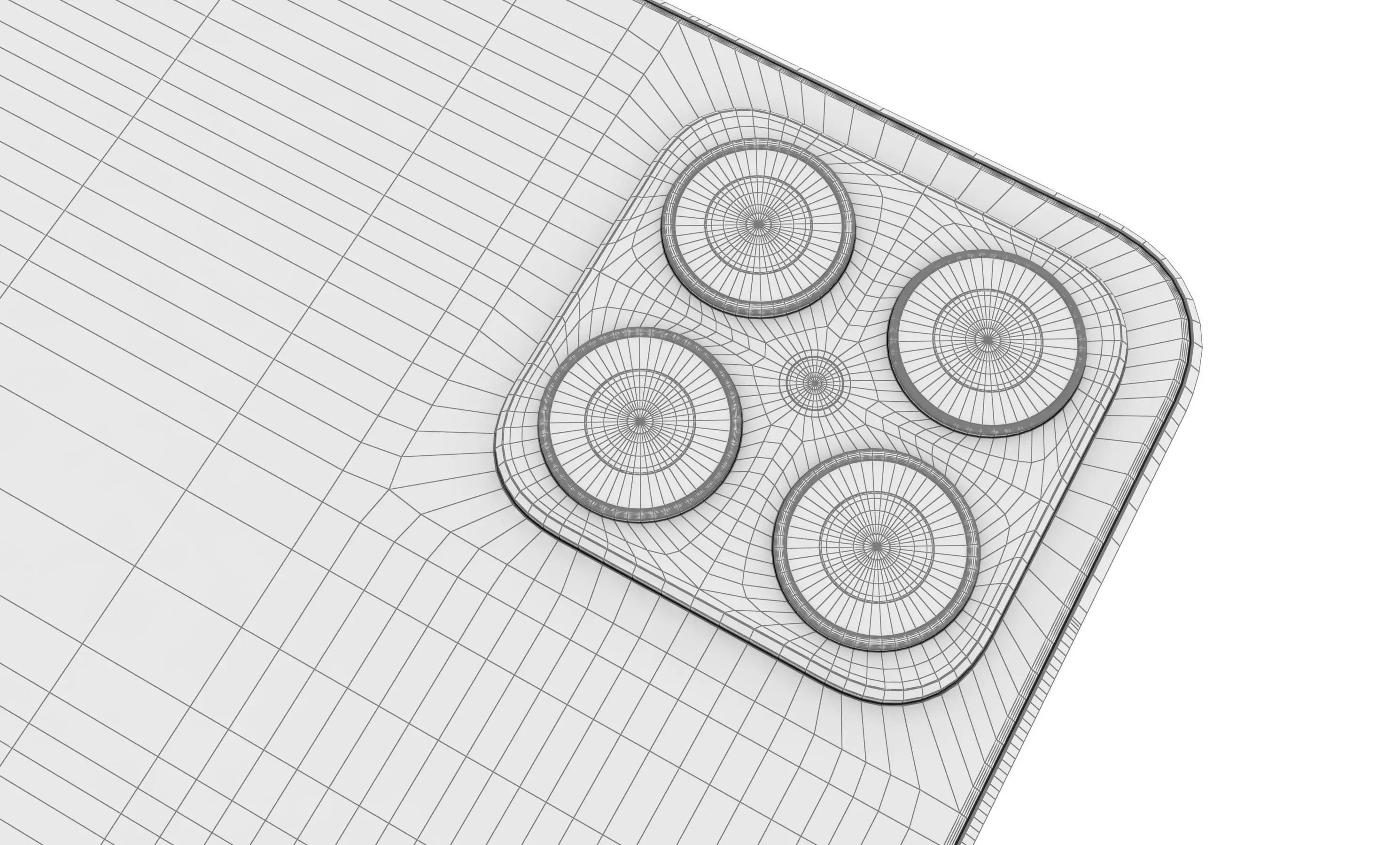 Honor X8 White High Poly 3D model_25