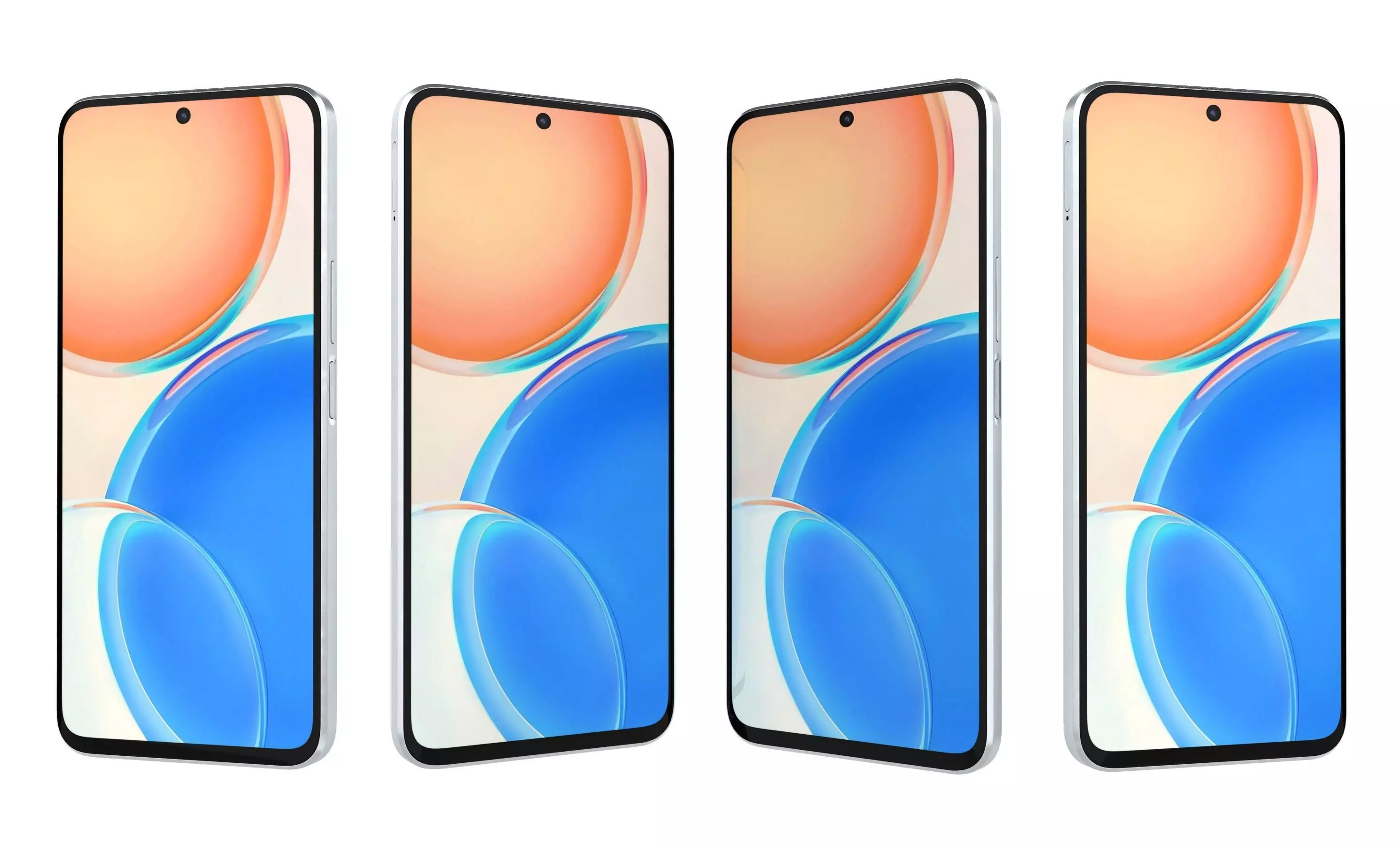 Honor X8 White High Poly 3D model_29