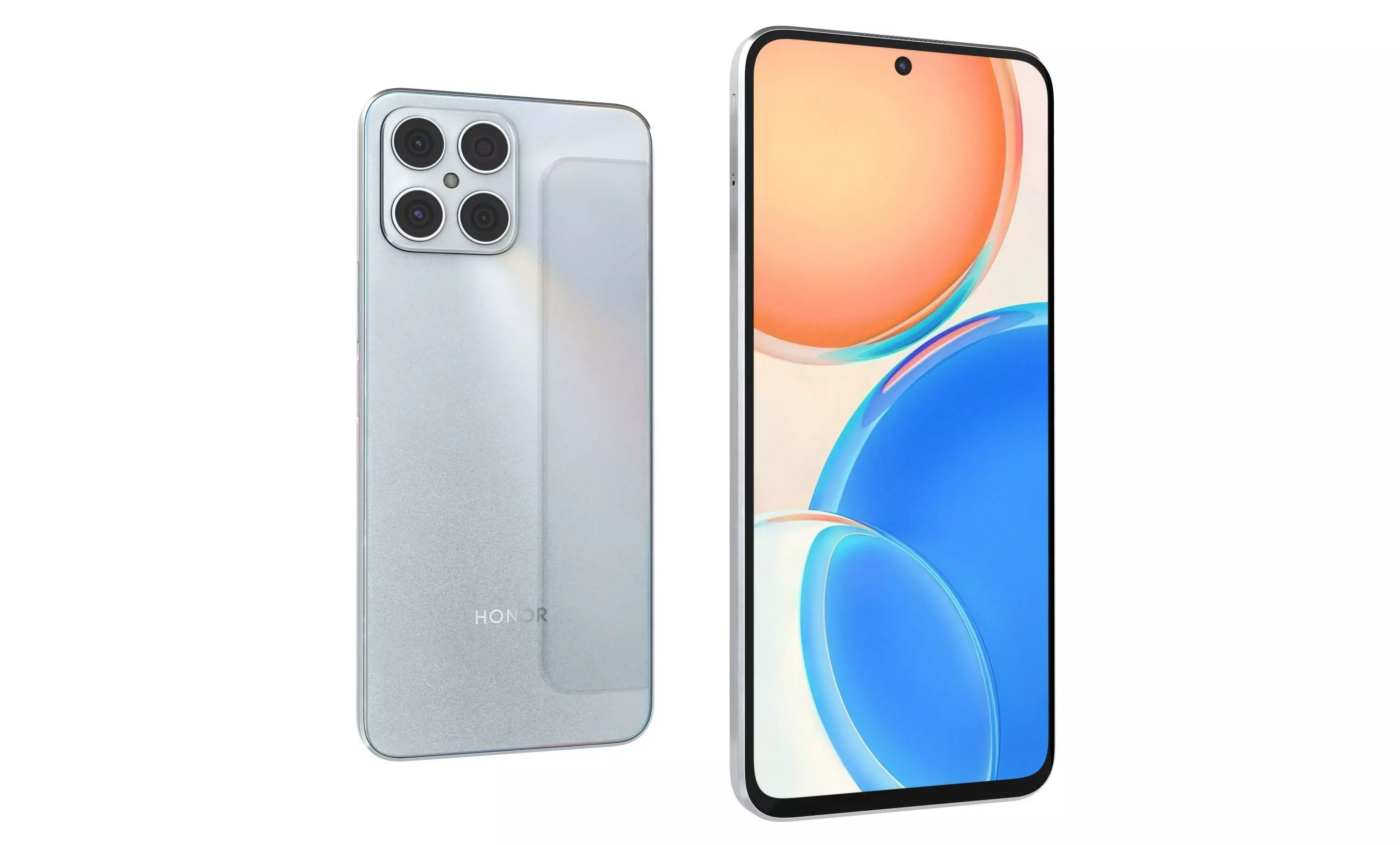 Honor X8 White High Poly 3D model_30