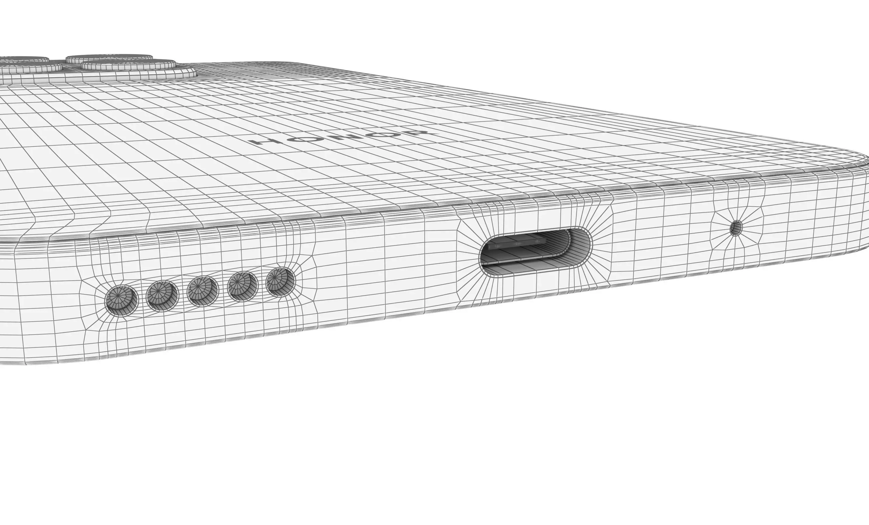 Honor X8a All Colors High Poly 3D model_32