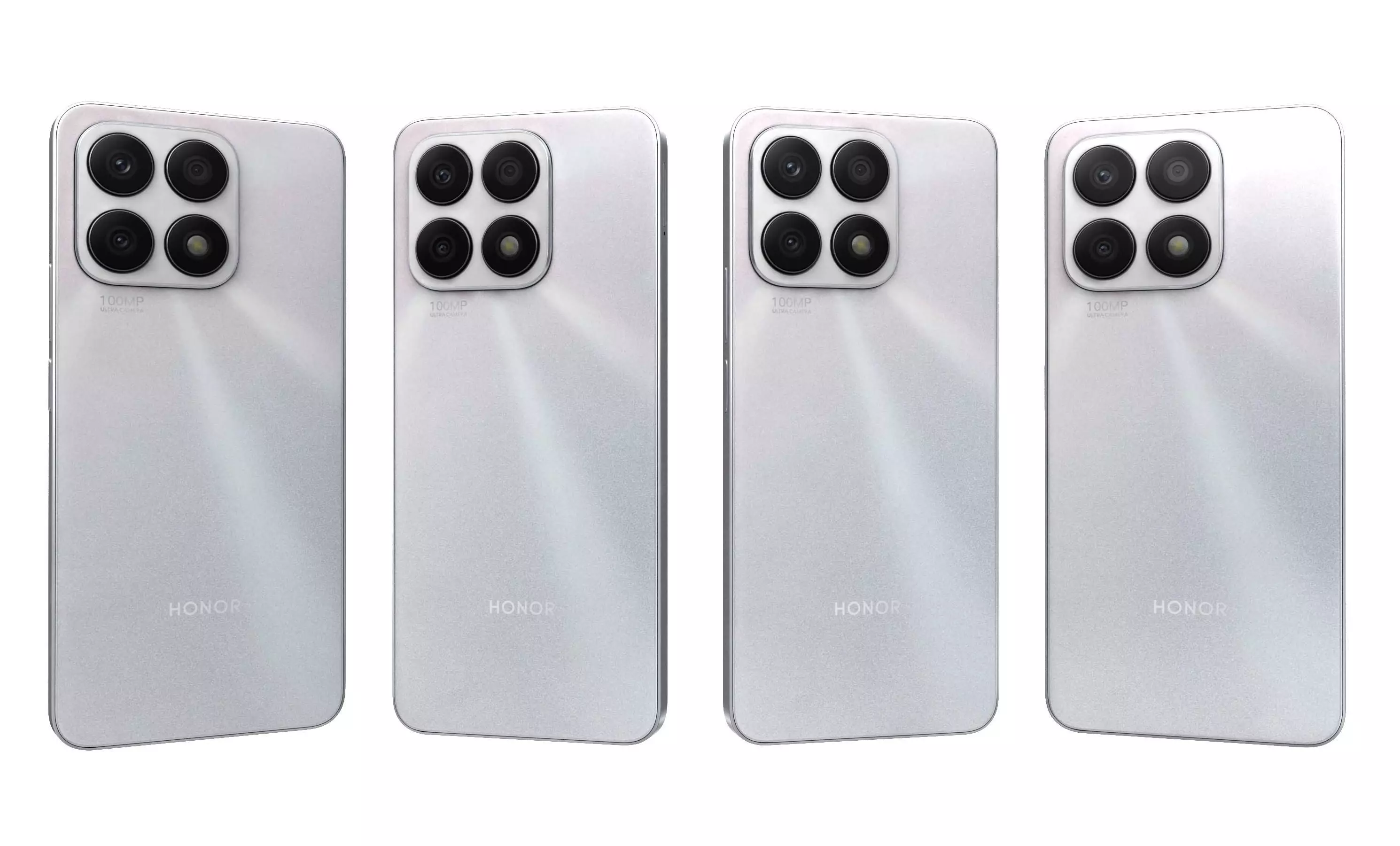 Honor X8a All Colors High Poly 3D model_17