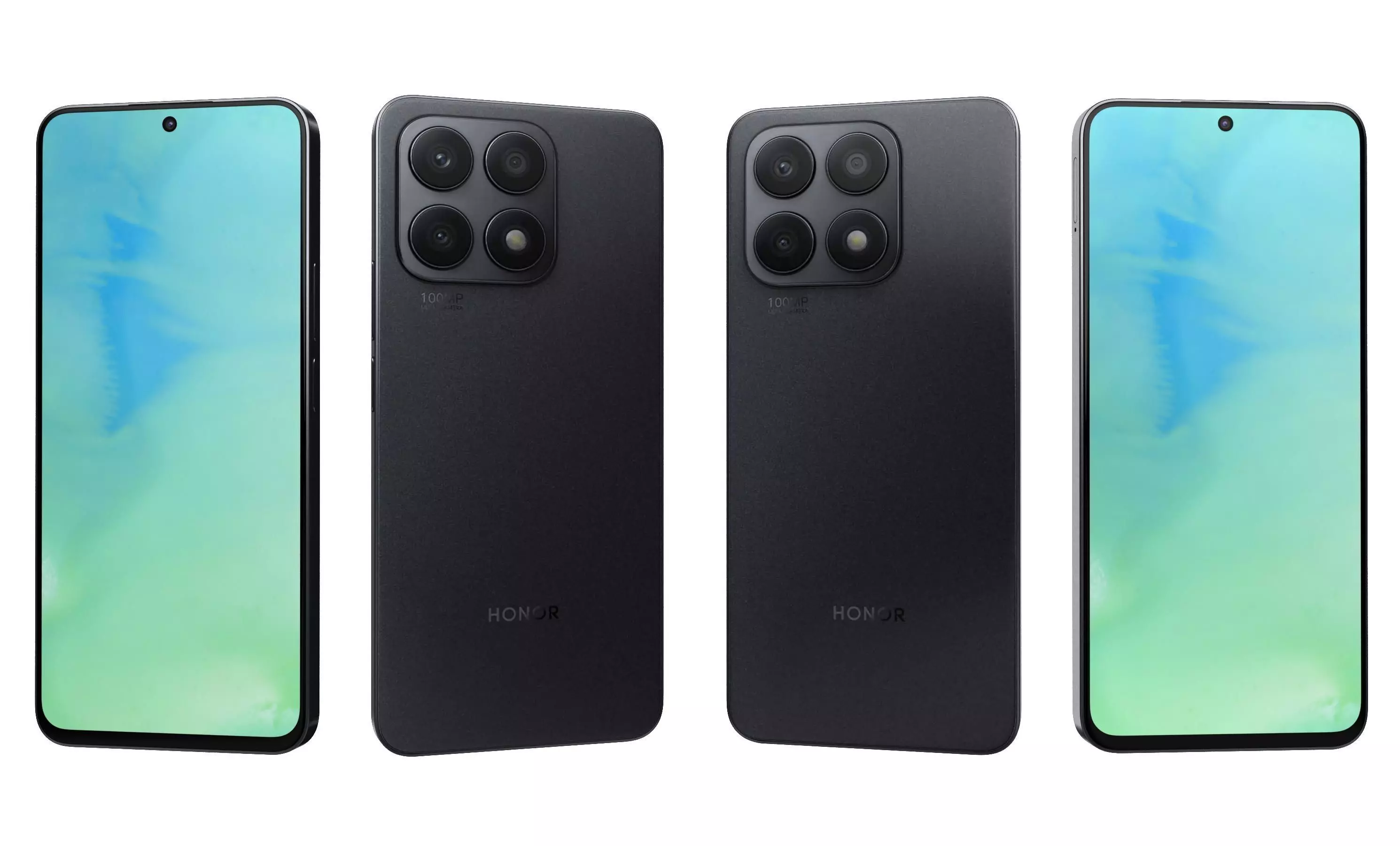 Honor X8a All Colors High Poly 3D model_39