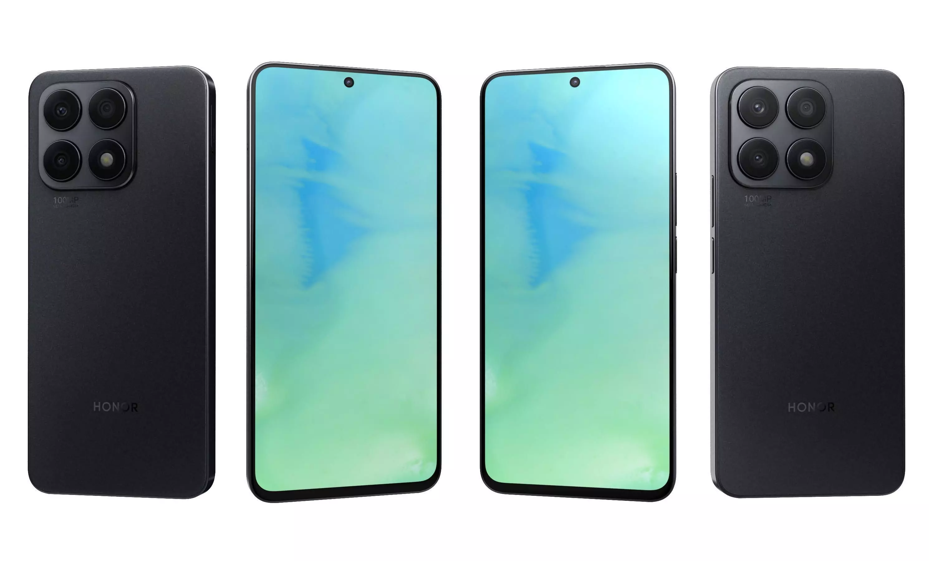 Honor X8a All Colors High Poly 3D model_42