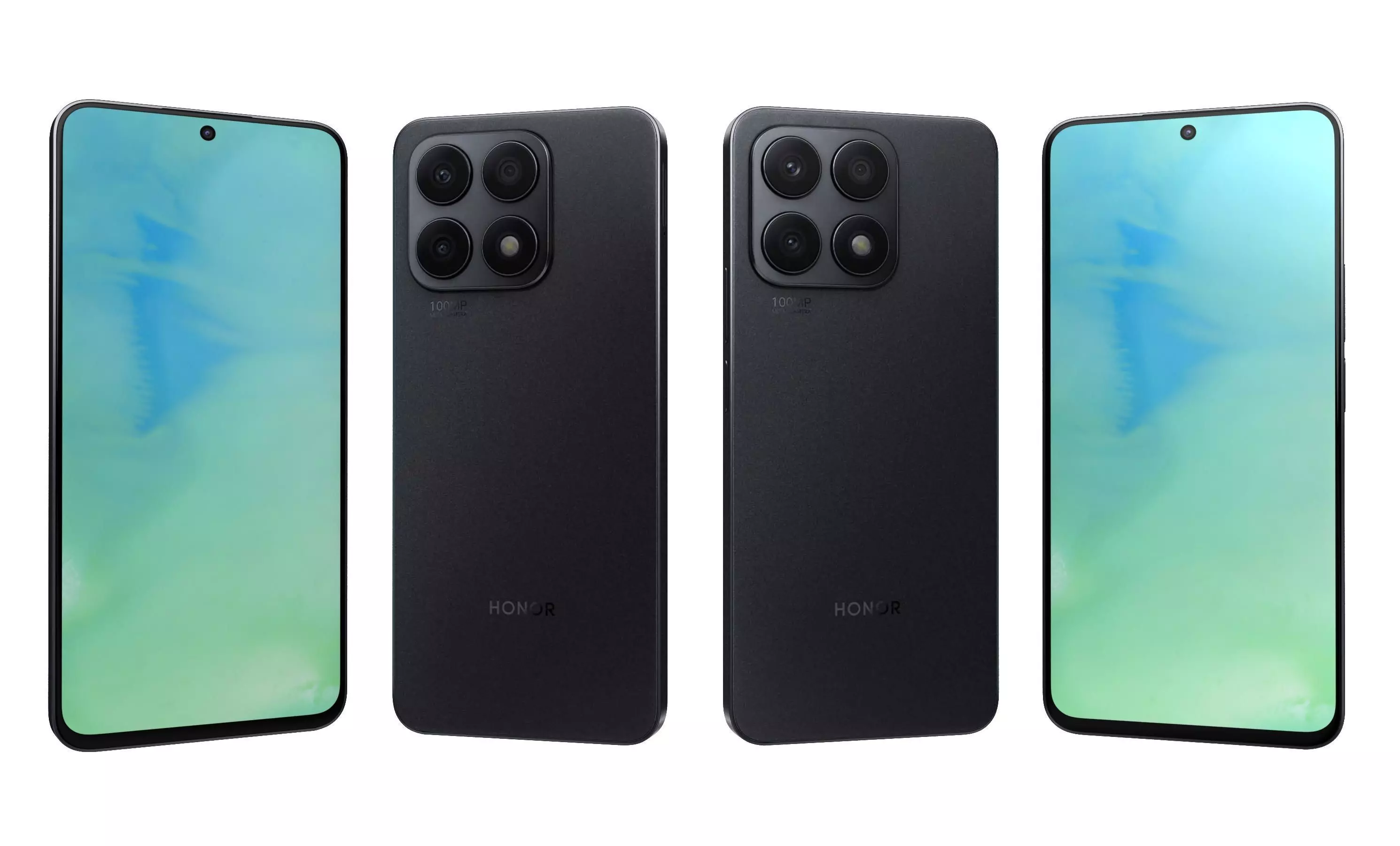 Honor X8a All Colors High Poly 3D model_23