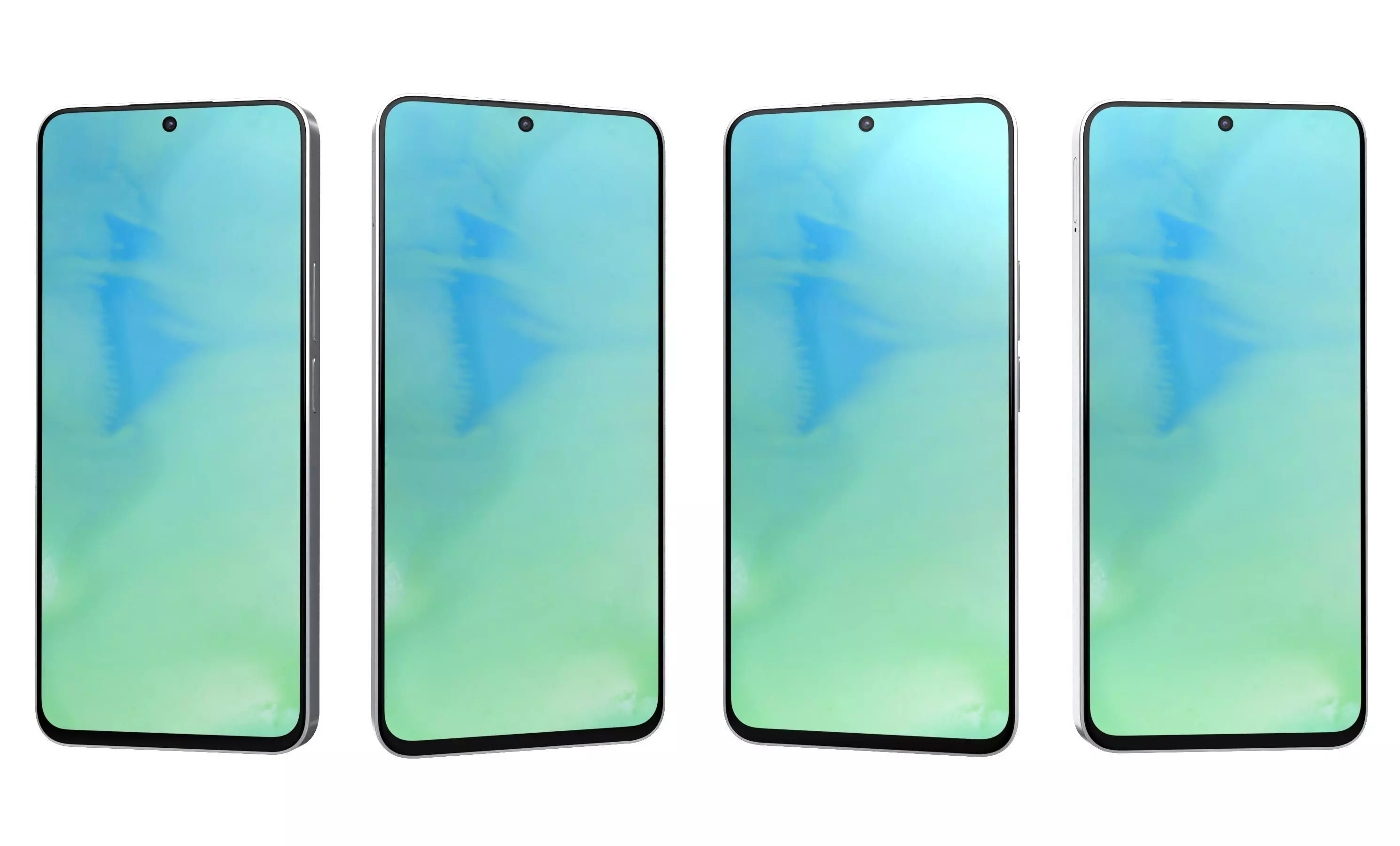 Honor X8a All Colors High Poly 3D model_19