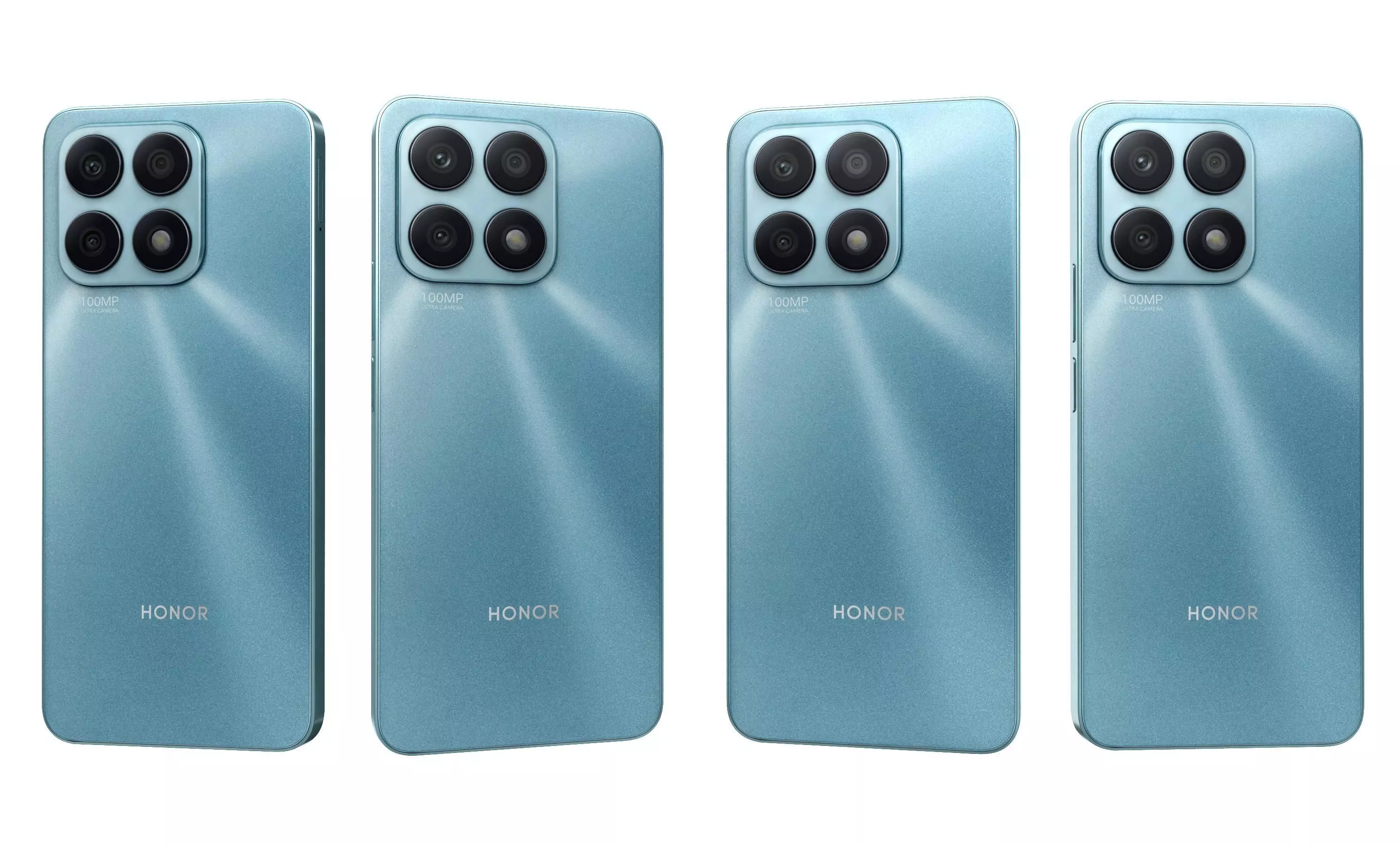 Honor X8a All Colors High Poly 3D model_8