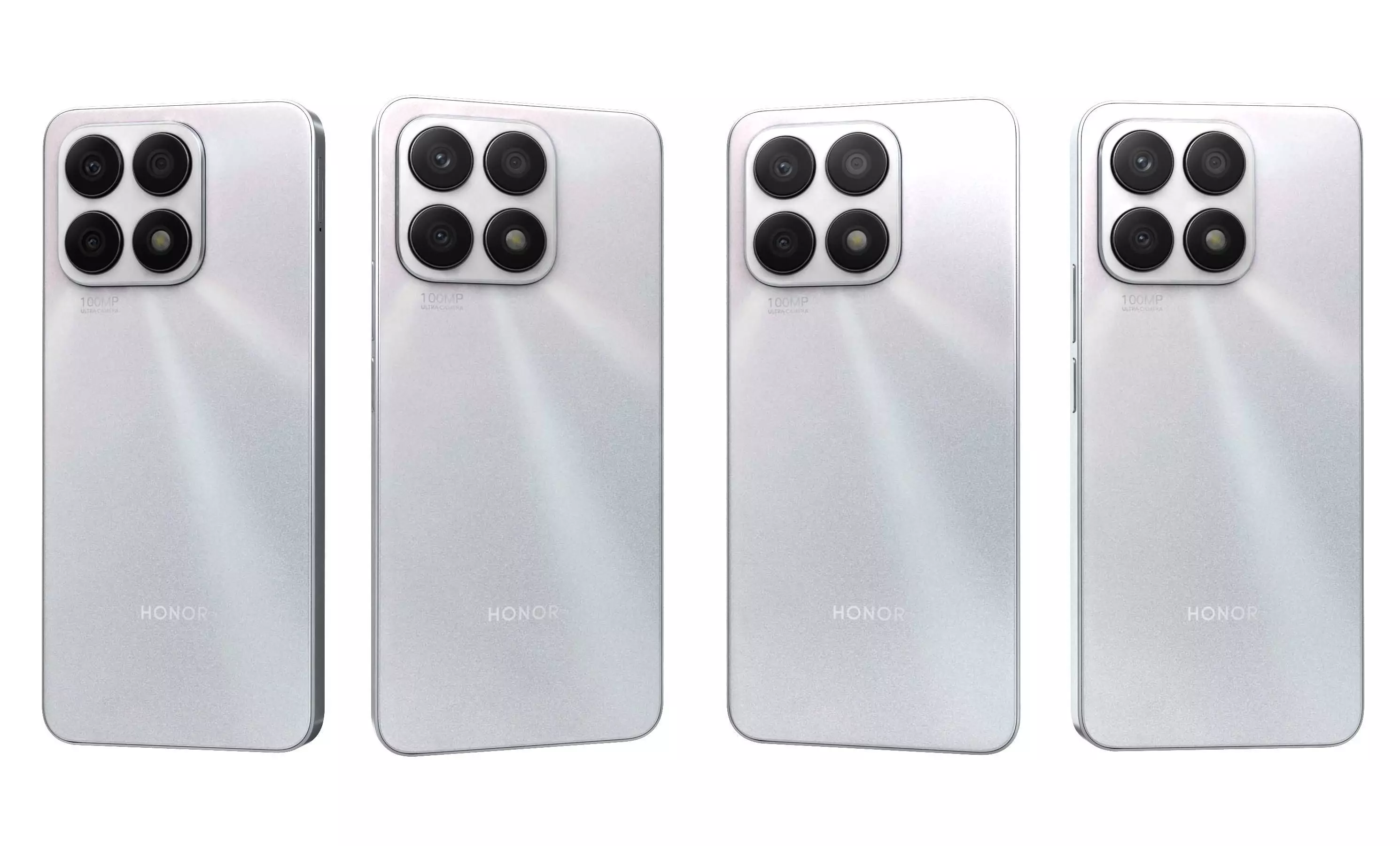 Honor X8a All Colors High Poly 3D model_20