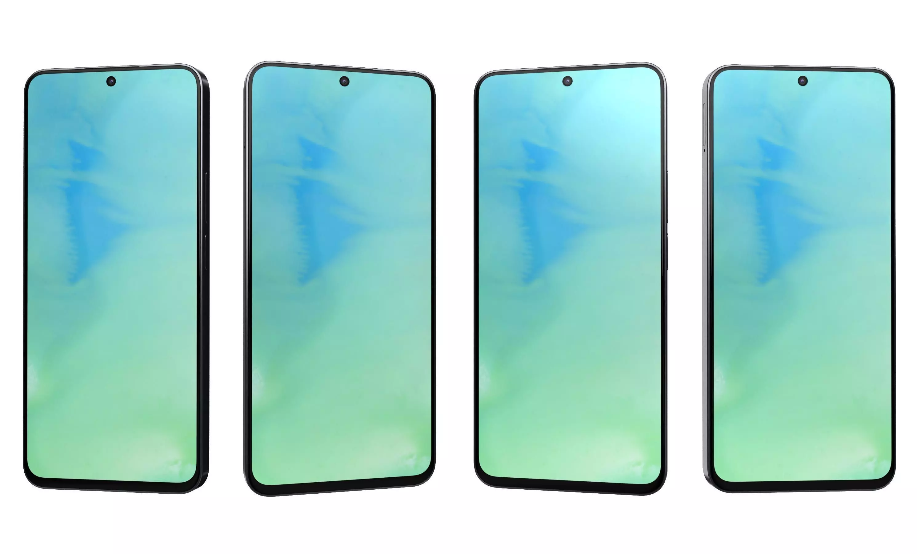 Honor X8a All Colors High Poly 3D model_40