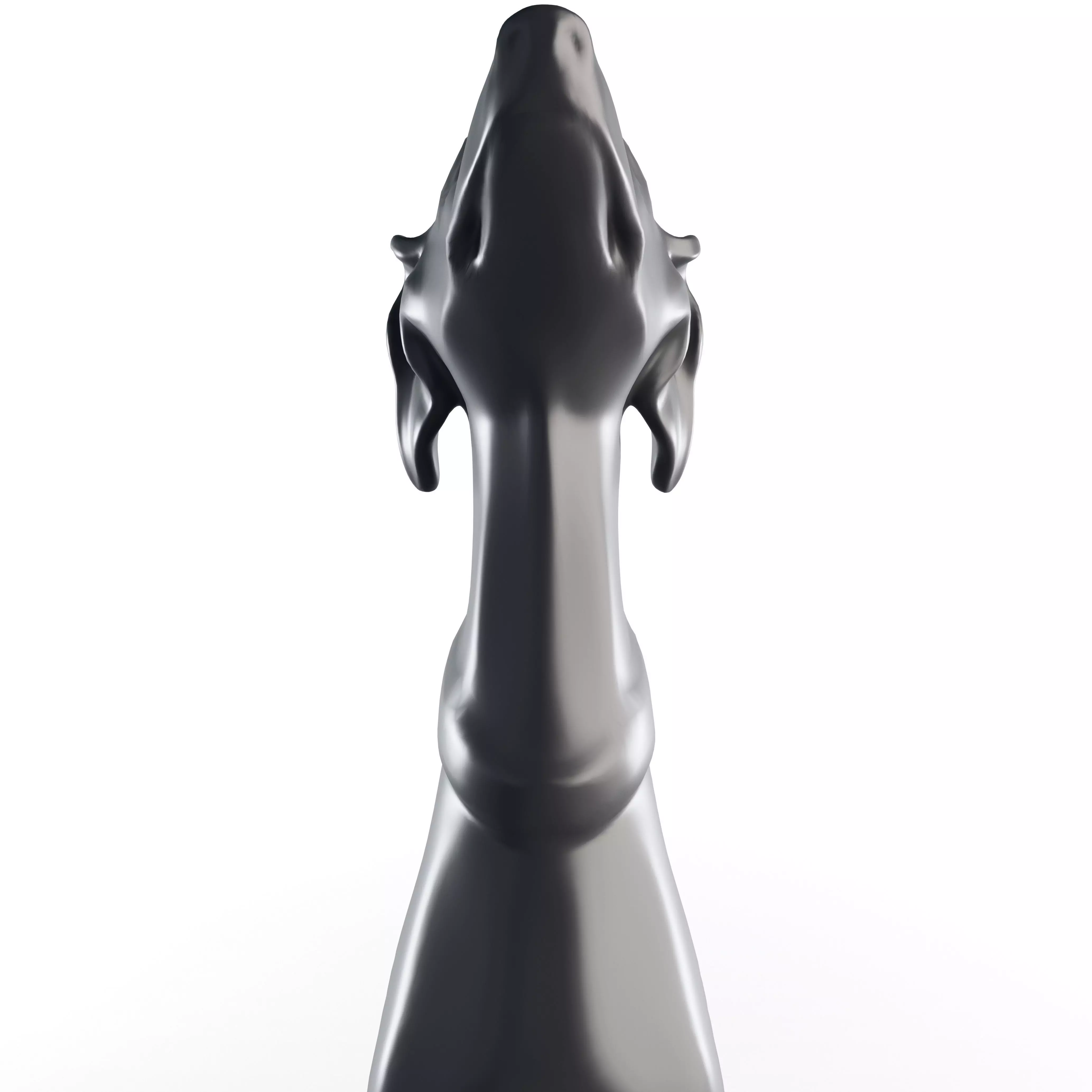 Realistic Greyhound Sculpture 3D Model Statue 3D model_9