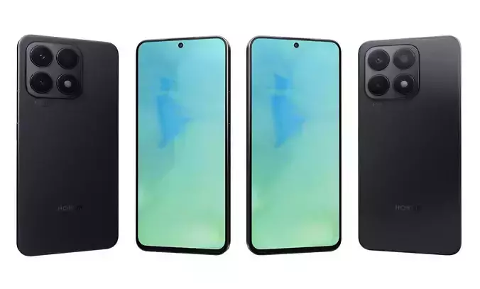 Honor X8a Black High Poly