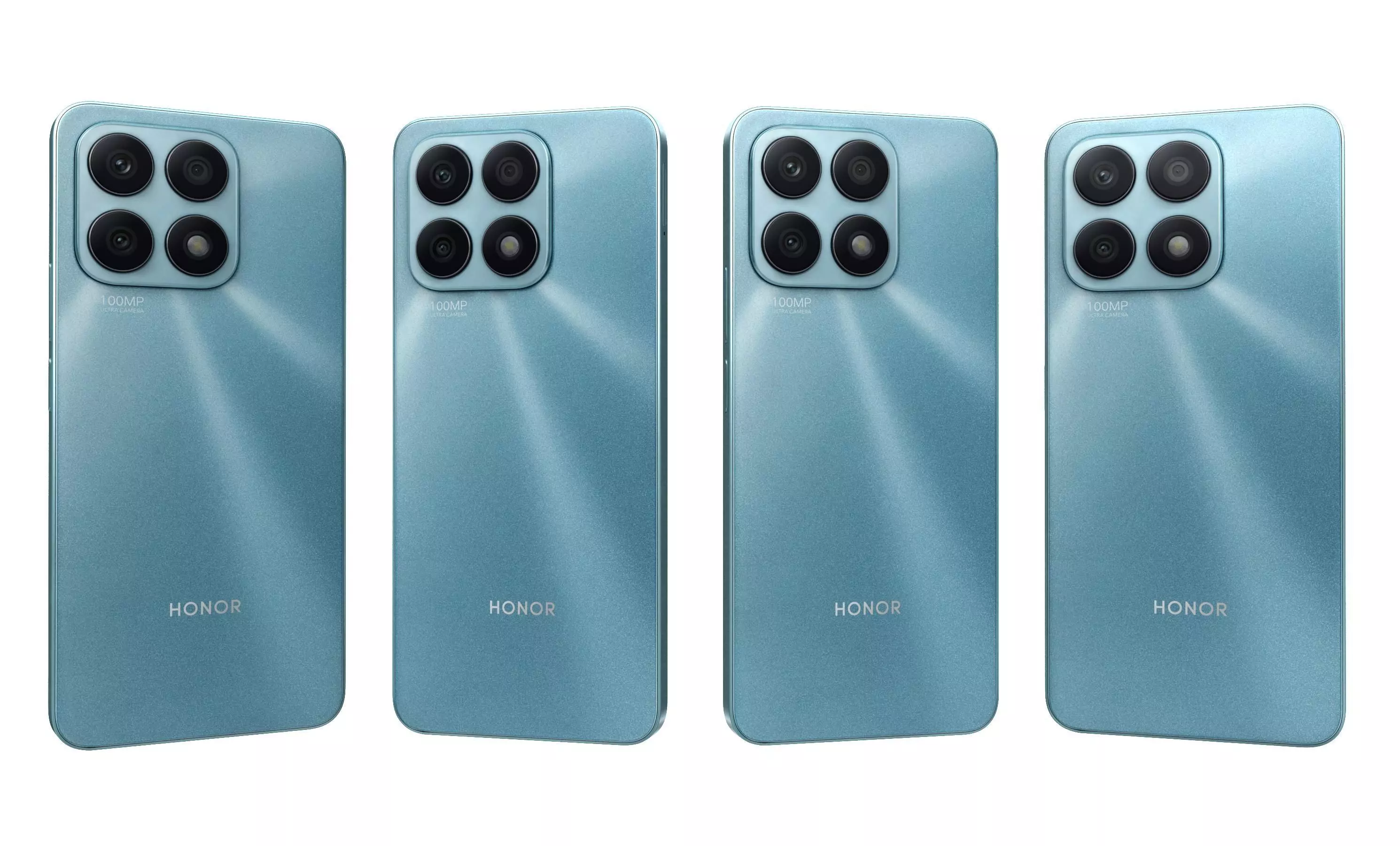 Honor X8a Blue High Poly 3D model_25