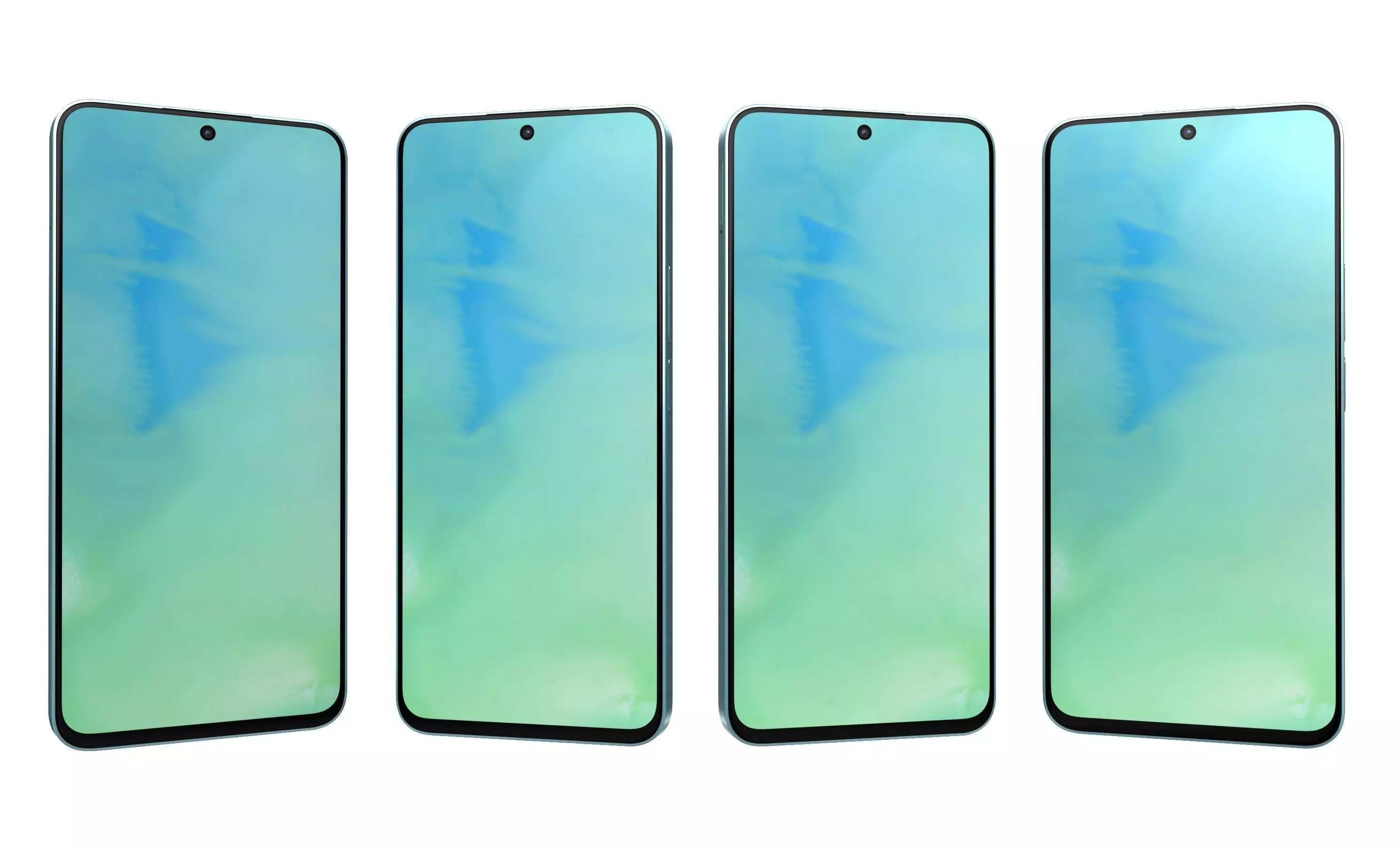 Honor X8a Blue High Poly 3D model_10