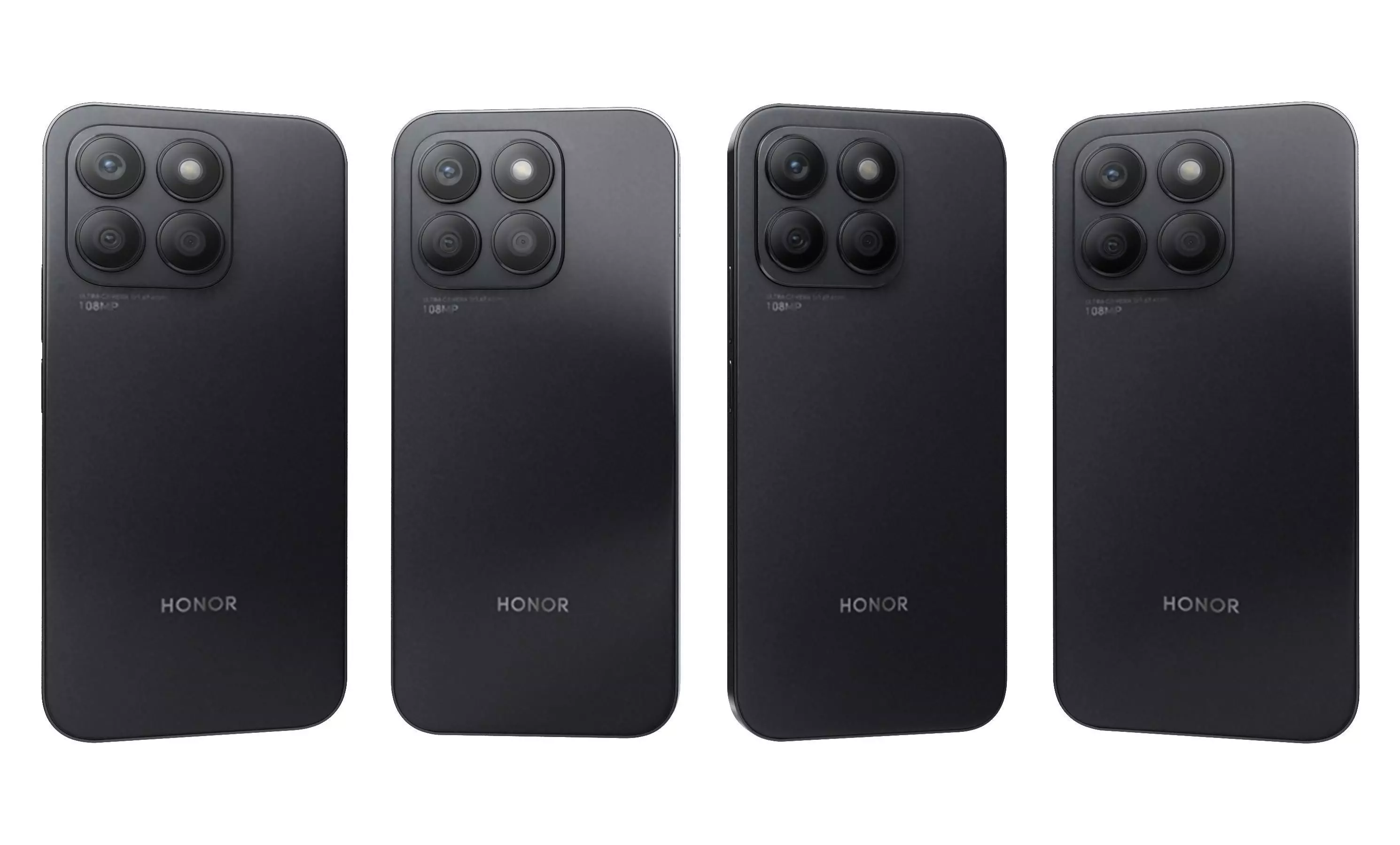 HONOR X8b Black High Poly 3D model_11