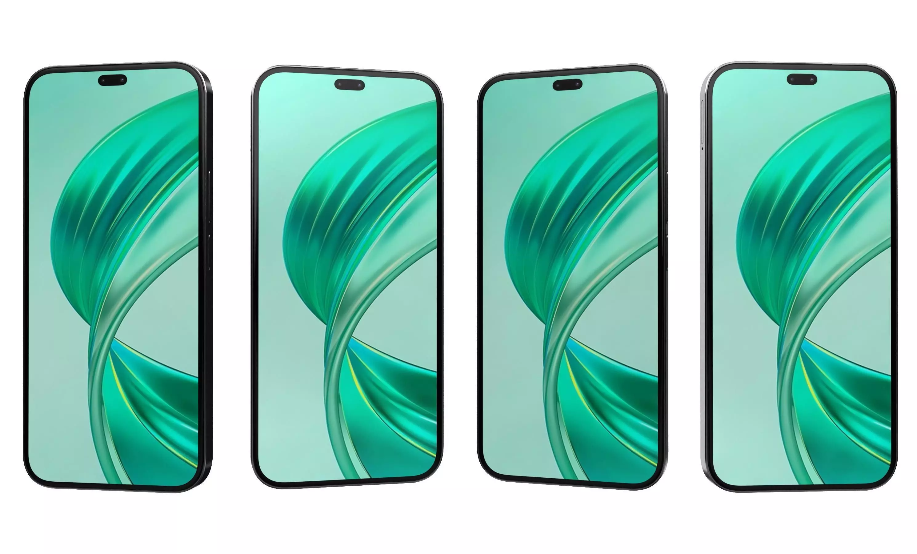 HONOR X8b Black High Poly 3D model_6