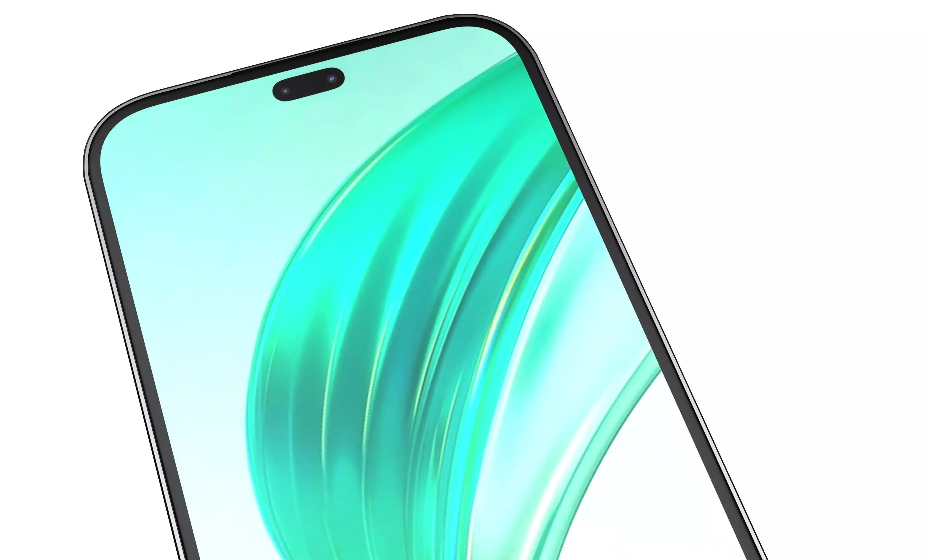 HONOR X8b Black High Poly 3D model_2