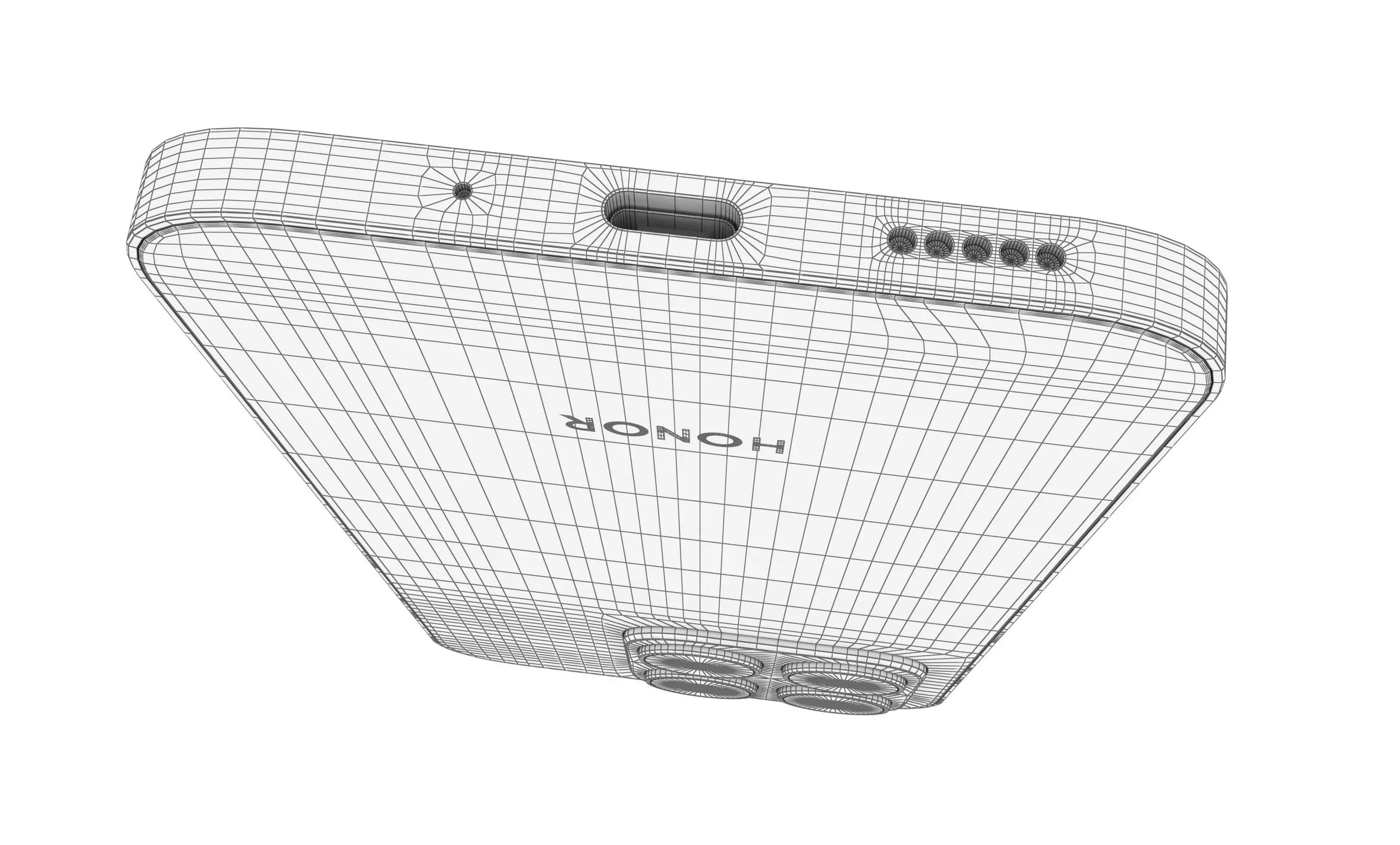 HONOR X8b Black High Poly 3D model_18