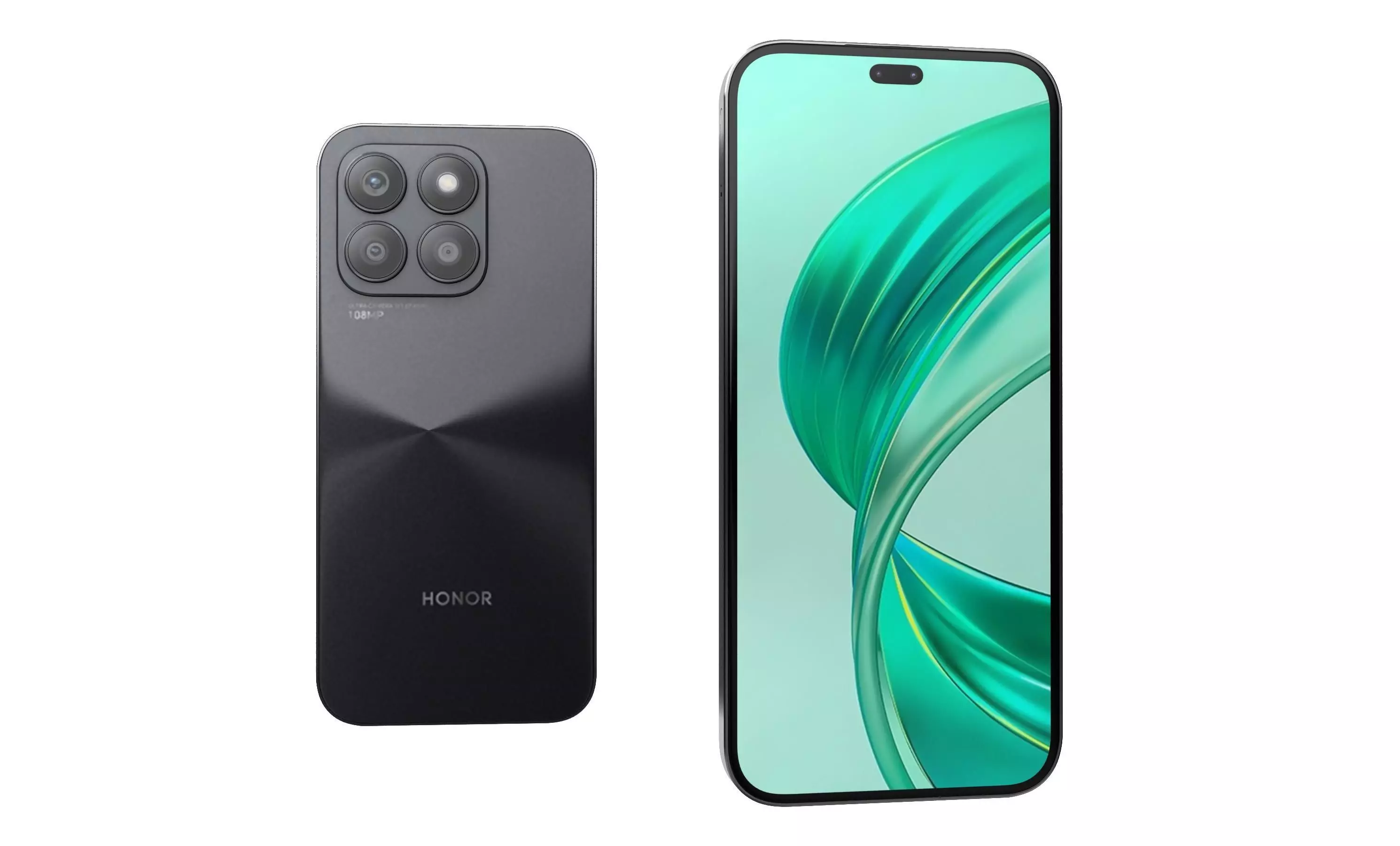 HONOR X8b Black High Poly 3D model_7