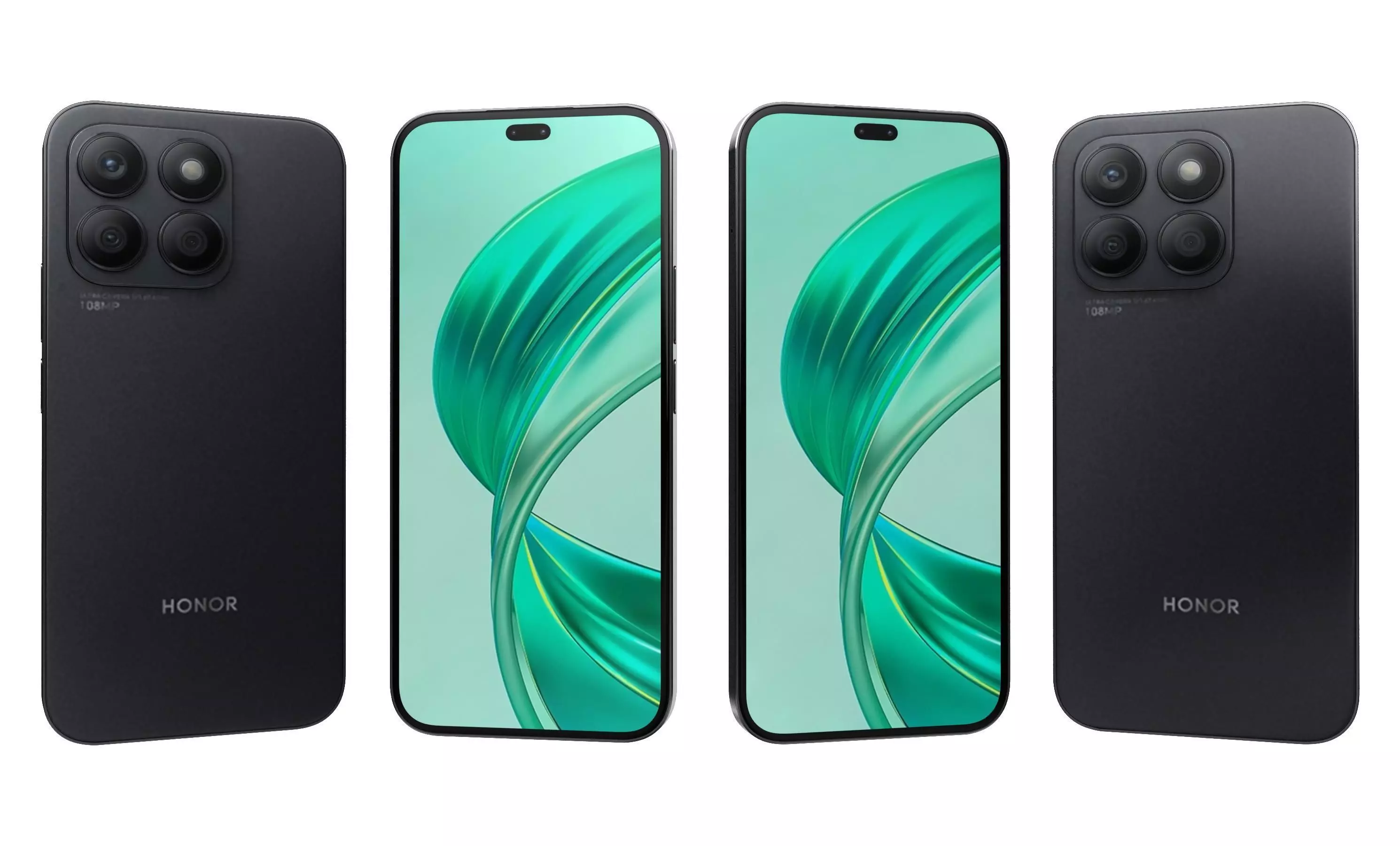 HONOR X8b Black High Poly 3D model_0