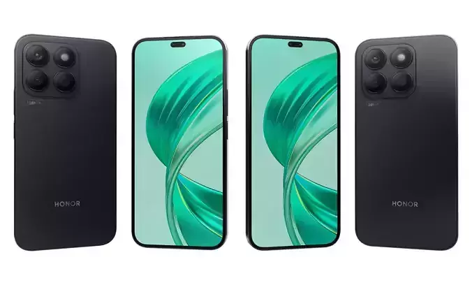 HONOR X8b Black High Poly 3D model HONOR X8b Black High Poly 3D model