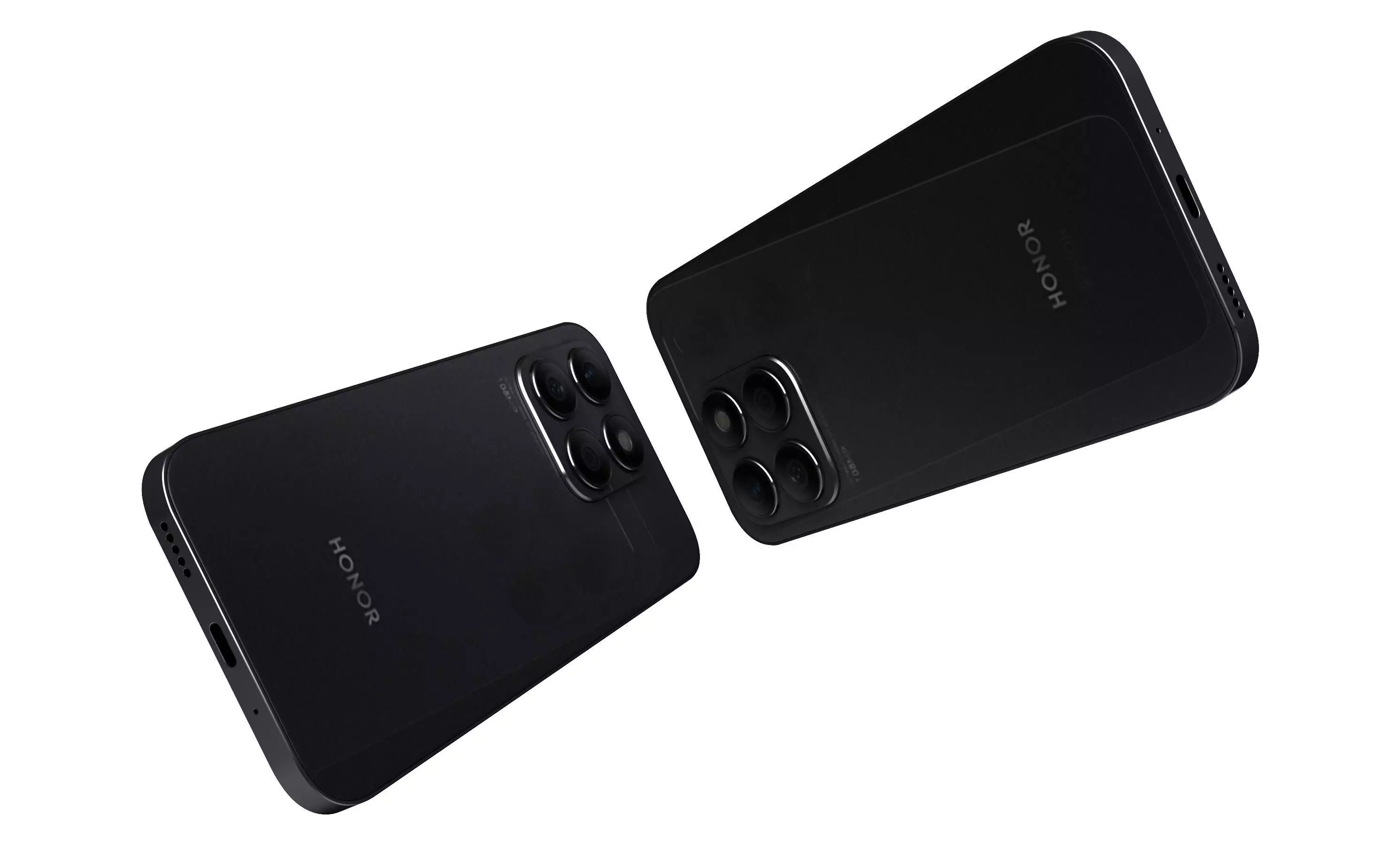 HONOR X8b Black High Poly 3D model_14