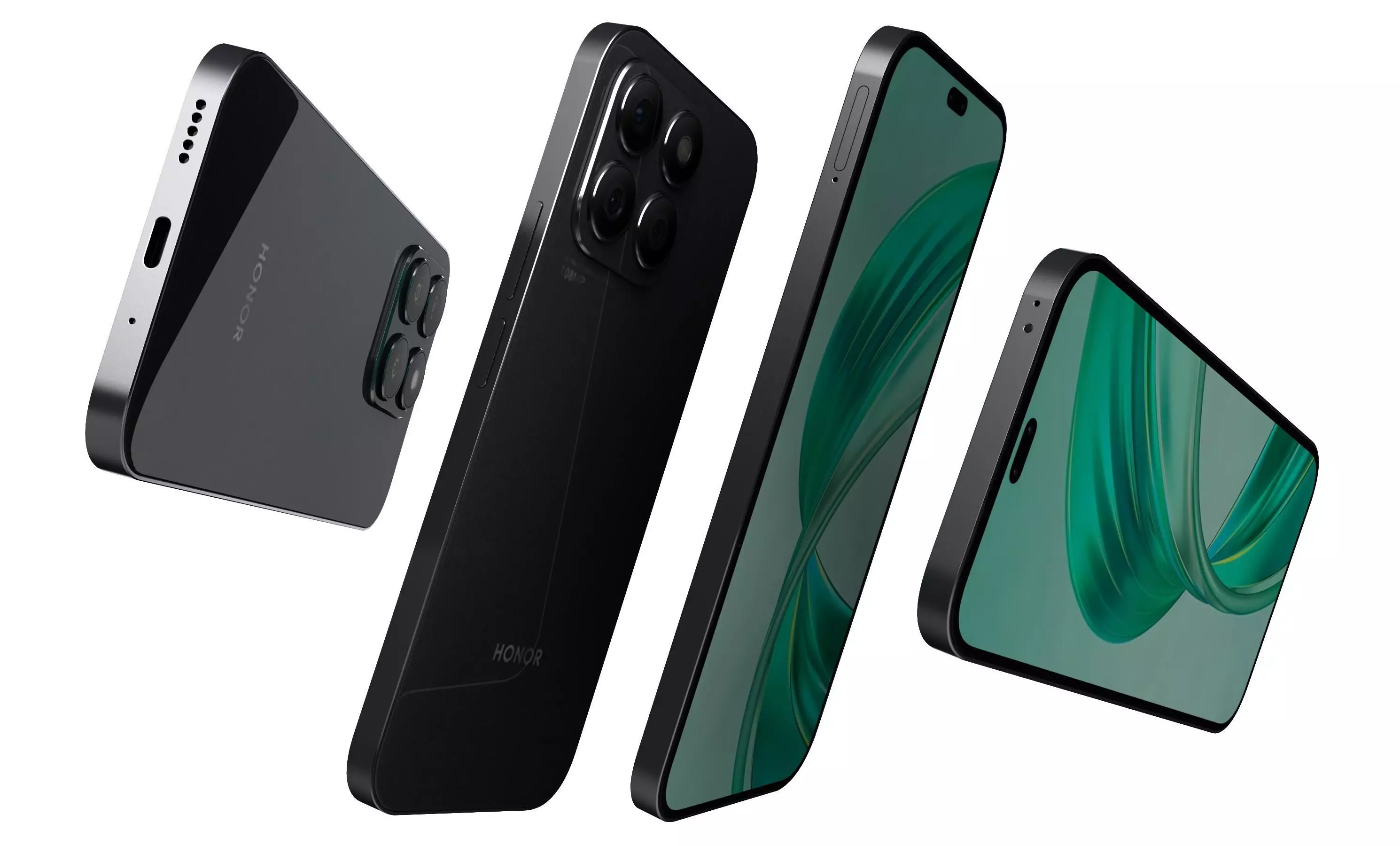 HONOR X8b Black High Poly 3D model_12