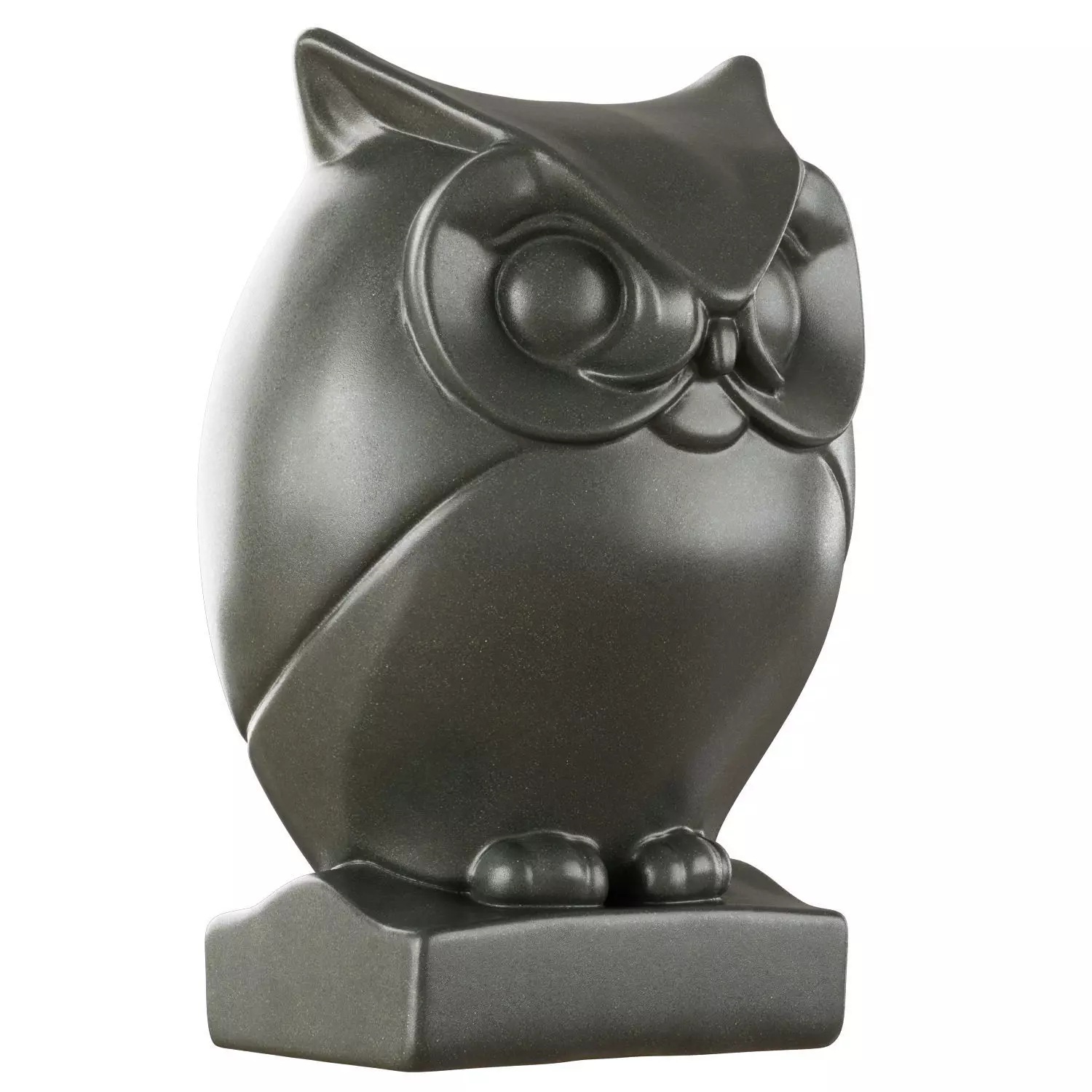 Stone figurine of an owl 3D model_1