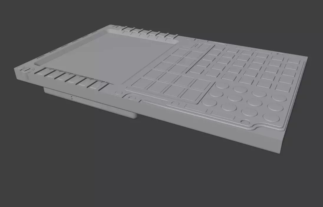 Airbus A320 MCDU Cockpit Unit 3D model_7