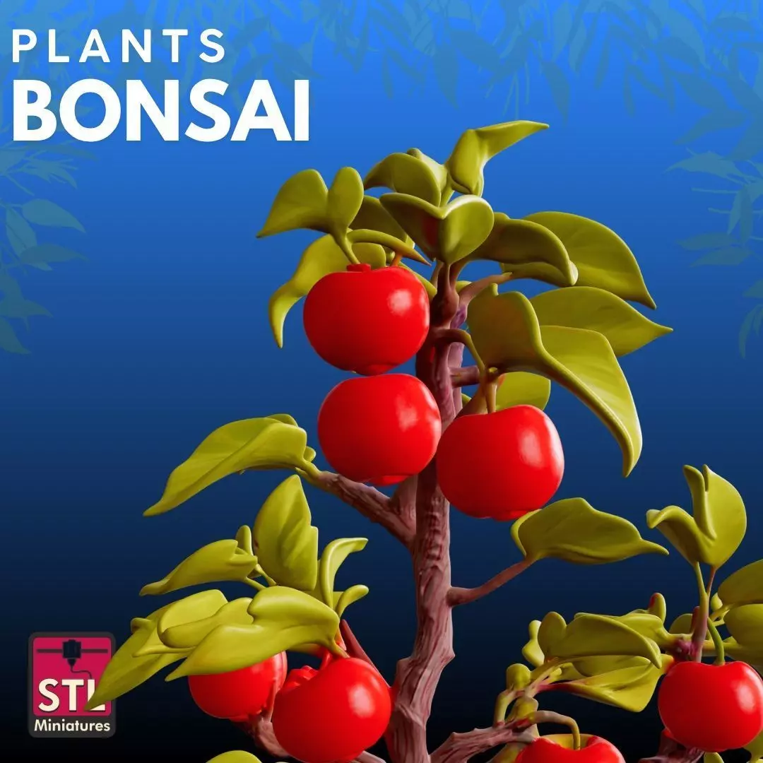 Bonsai fruit STL Artistic Nature 3D Model 3D print model_2